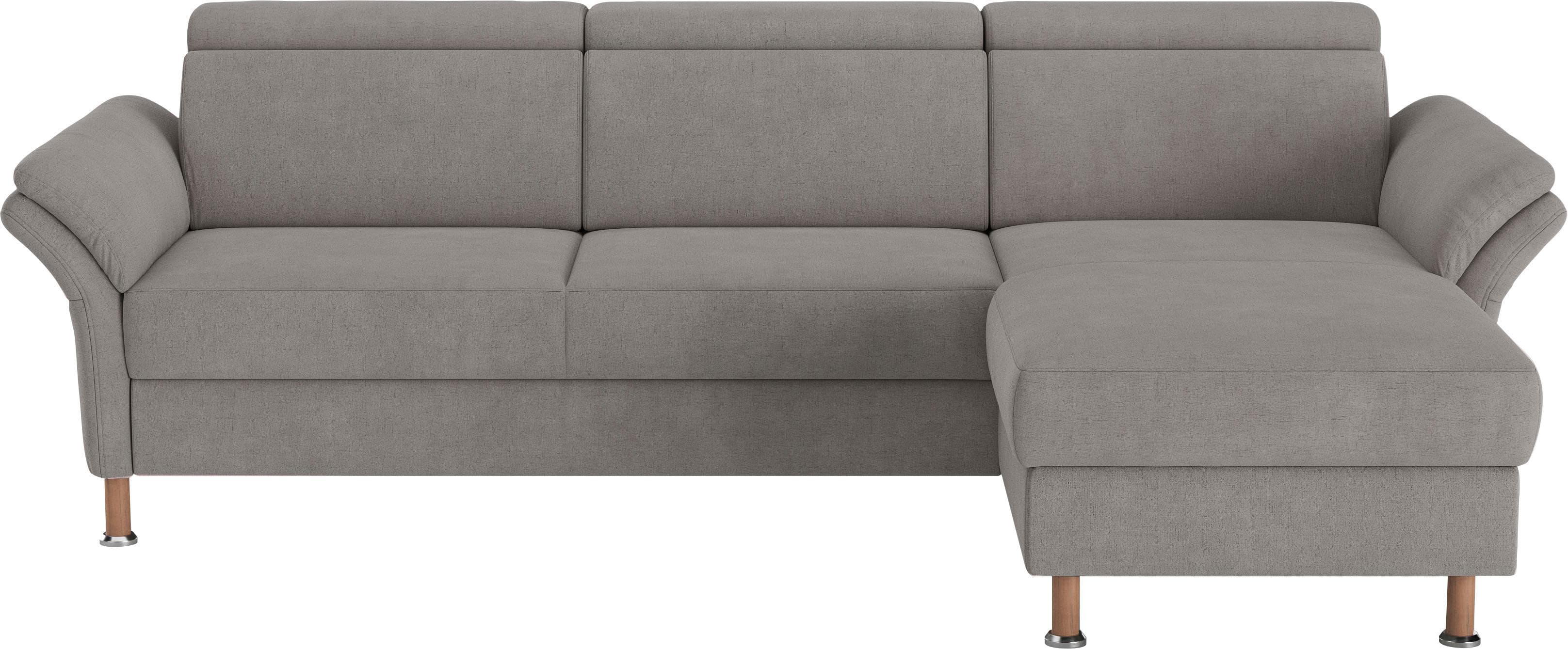 HOME AFFAIRE Ecksofa Calypso L-Form Grau mit Motorischen Funktionen