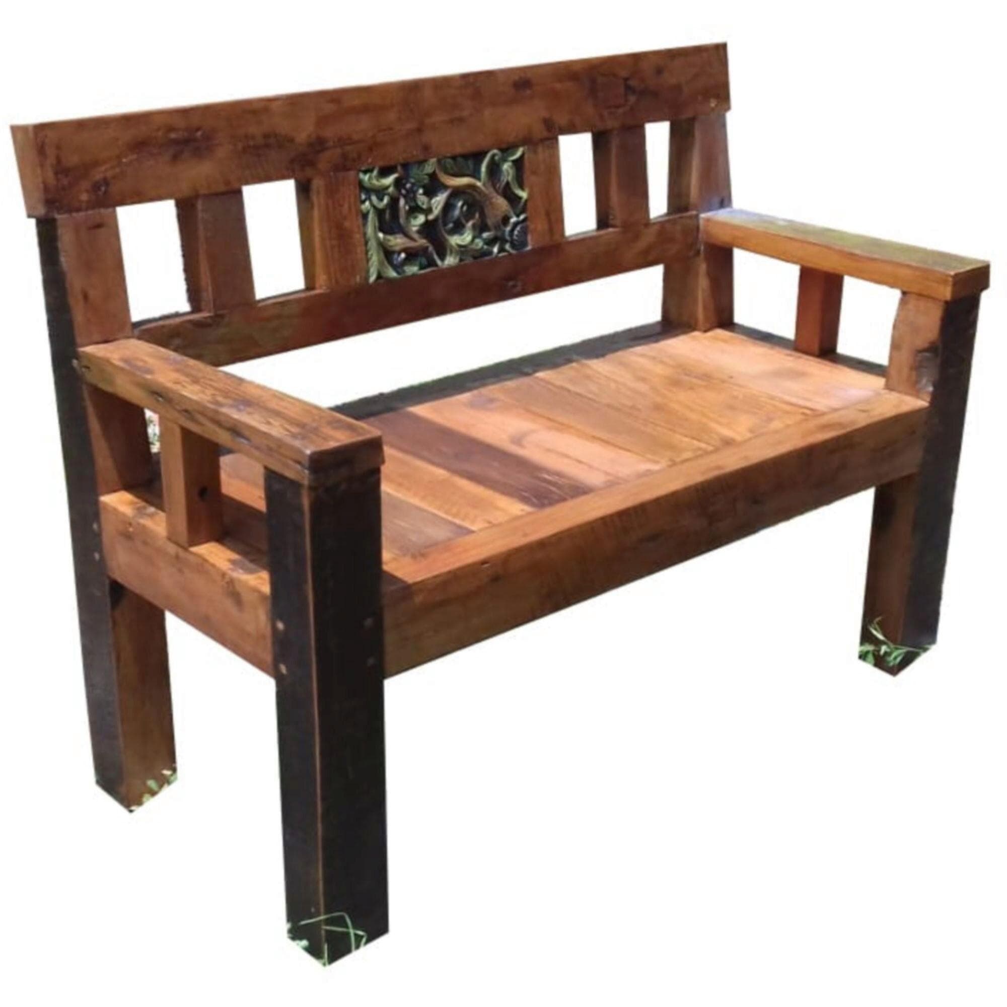 Gartenbank Sumba Teak 2-Sitzer Dunkelbraun