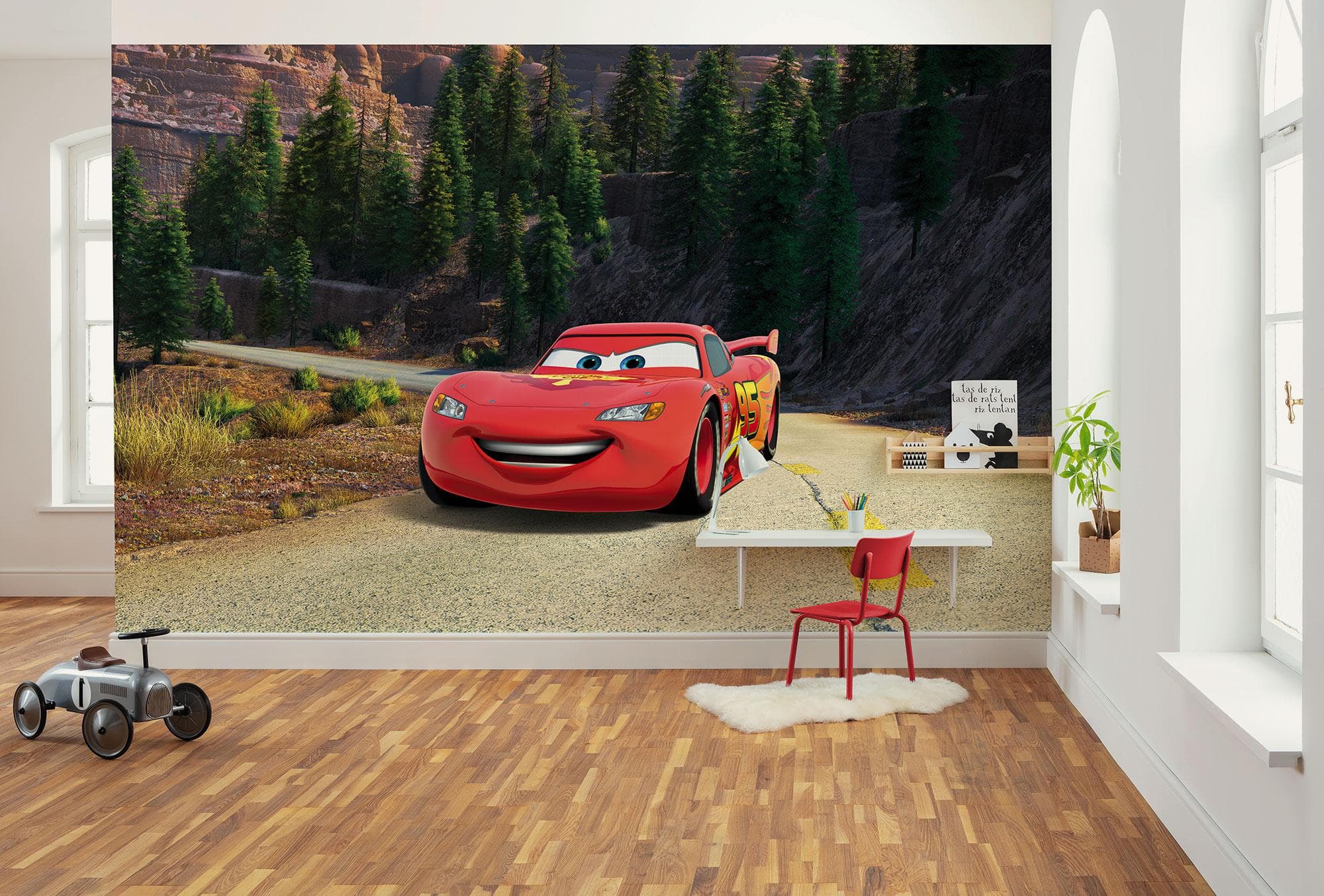 Komar Kindertapete Disney Cars Rot Vlies