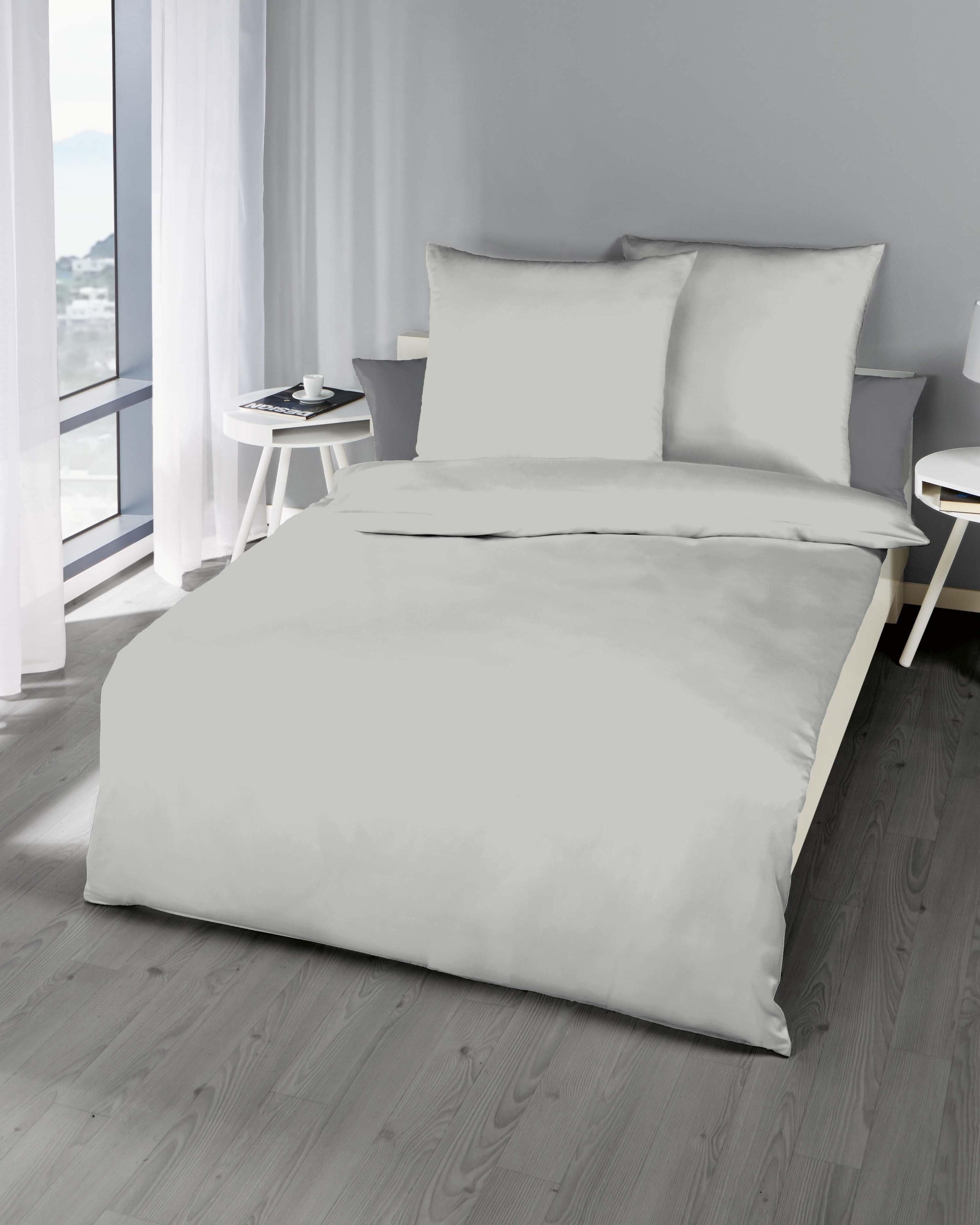 Kaeppel Bettwäsche Uni Feinbiber 3-tlg.