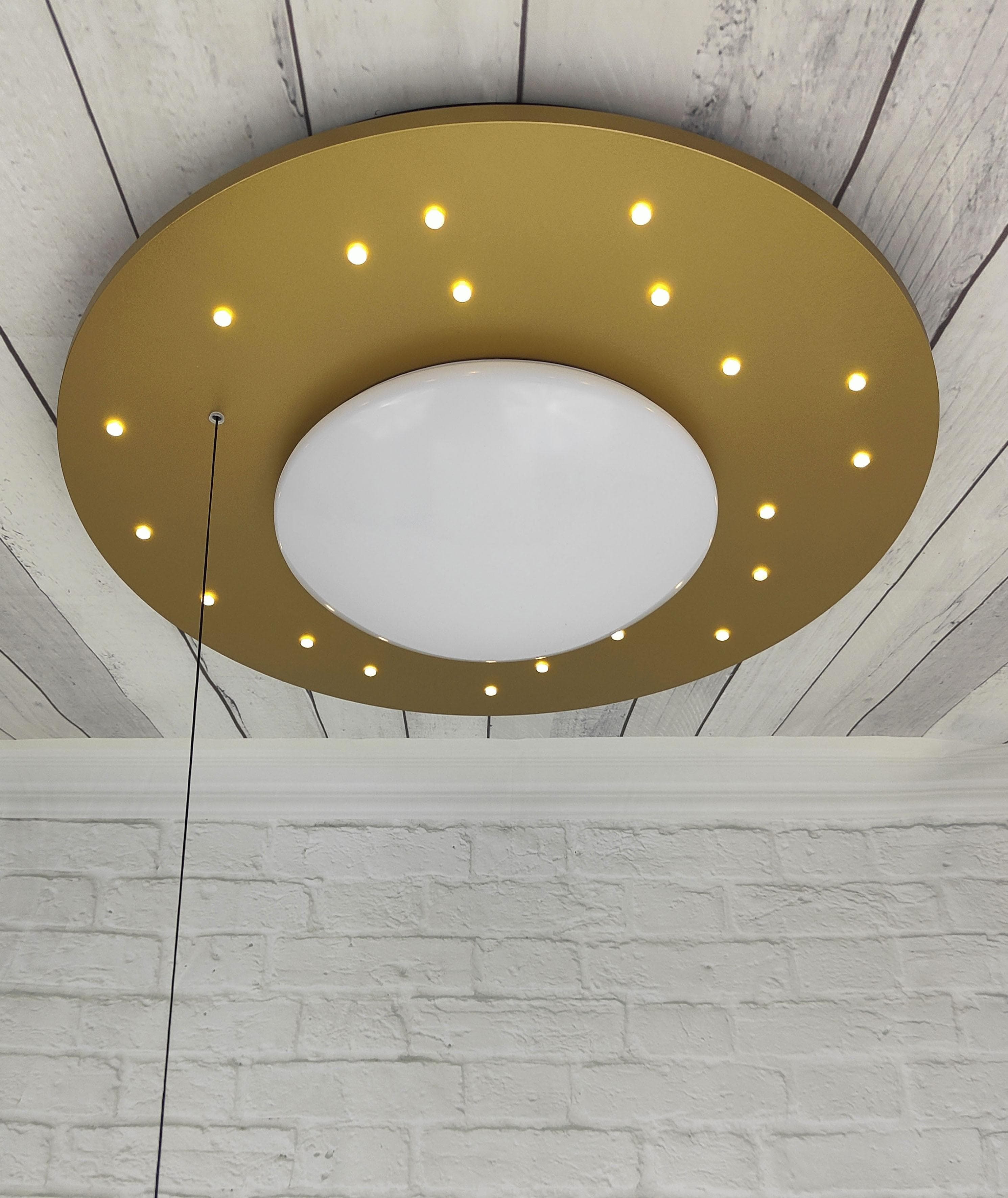 NIERMANN Deckenleuchte Starlight Gold E27 Leuchtmittelwechsel Kinderlampe