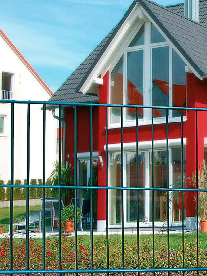 Einstabmattenzaun PEDDY SHIELD Grün Stahl