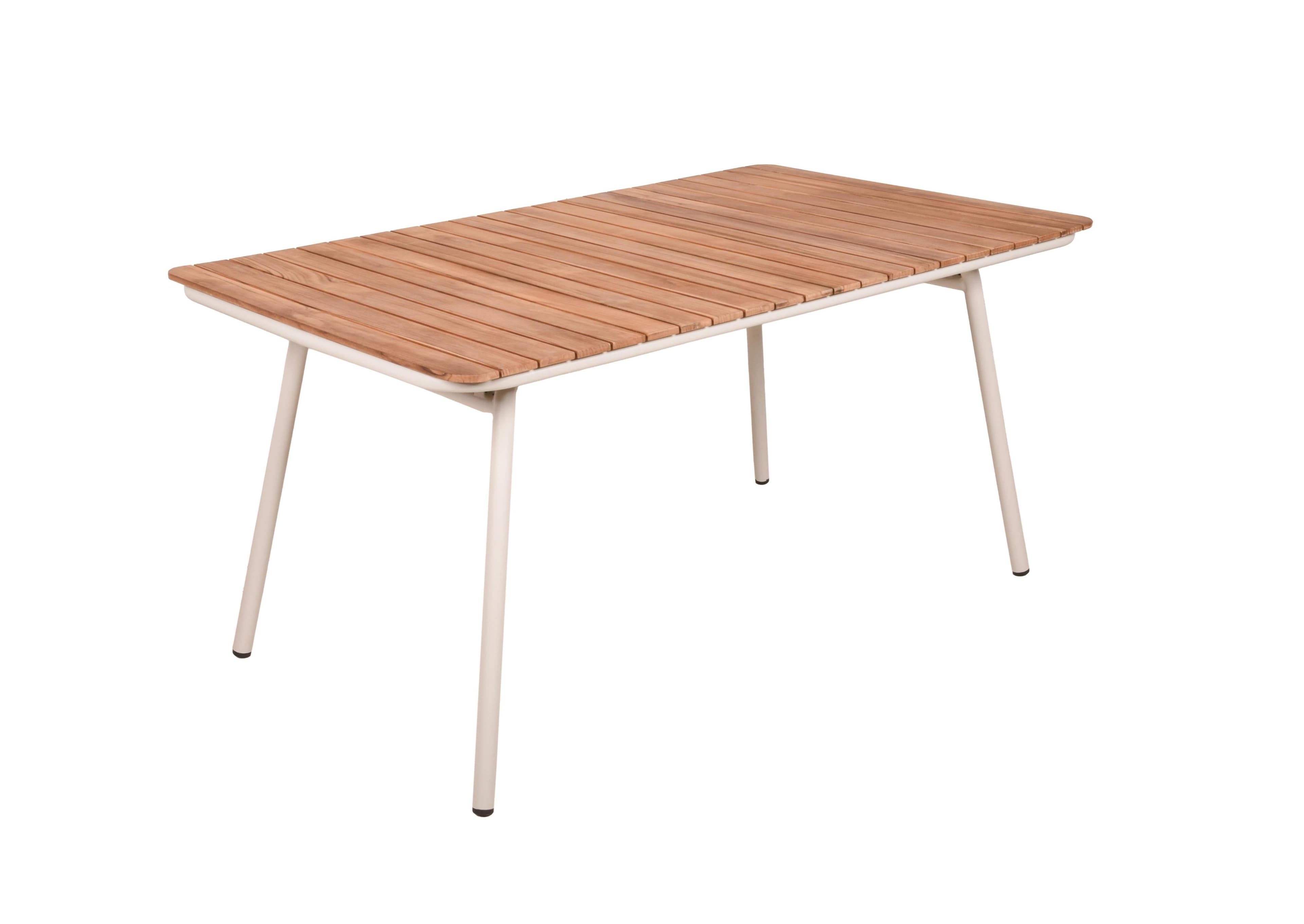 Carmel Klappbarer Gartentisch Teak/Weiß
