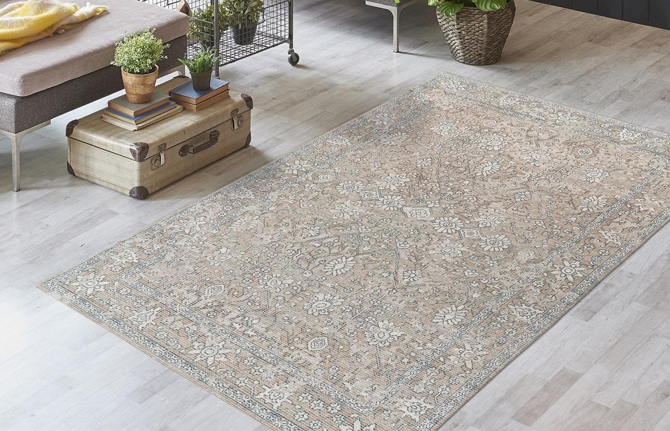 KAYOOM Percy 100 Teppich Beige Vintage Optik 120x170cm