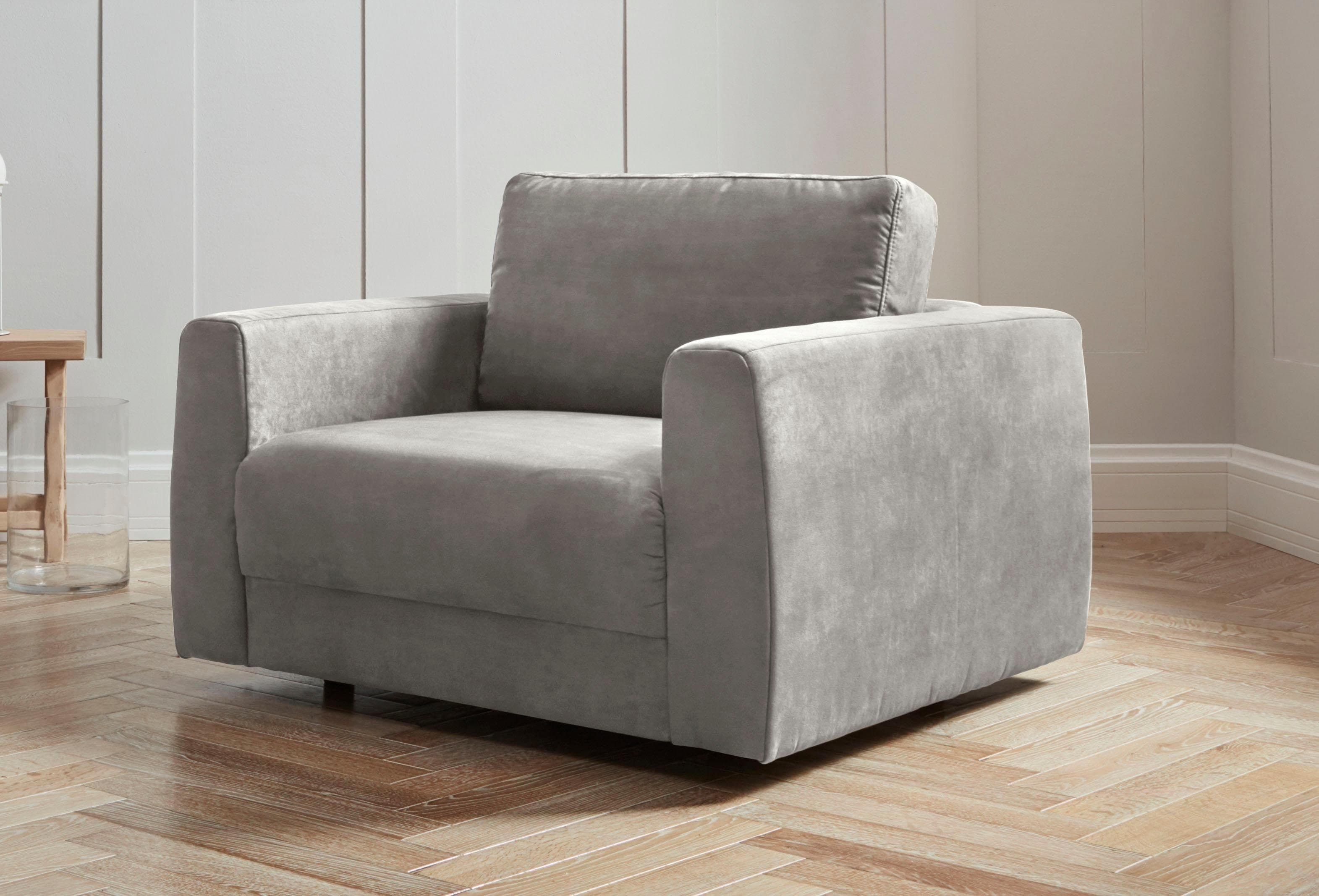 OTTO HOME Hobro Loungesessel Grau Mikrofaseroptik