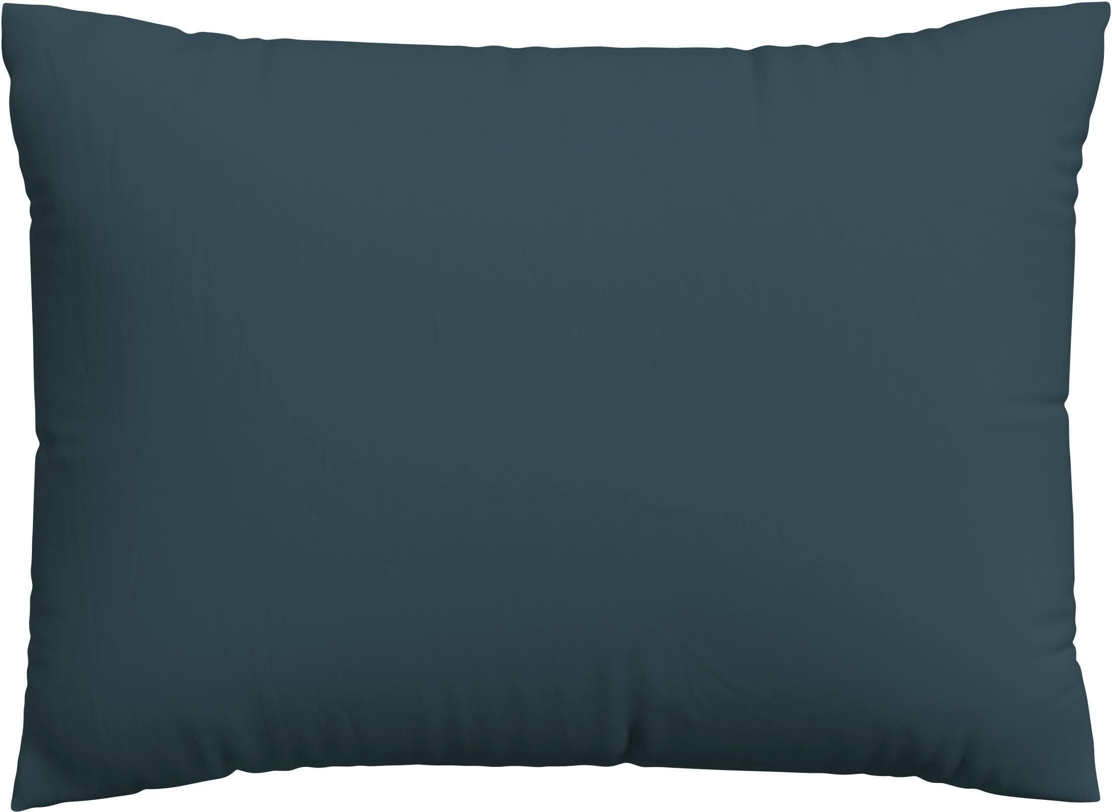 Schlafgut Premium Kissenbezug Woven Satin Grau 60x80 cm