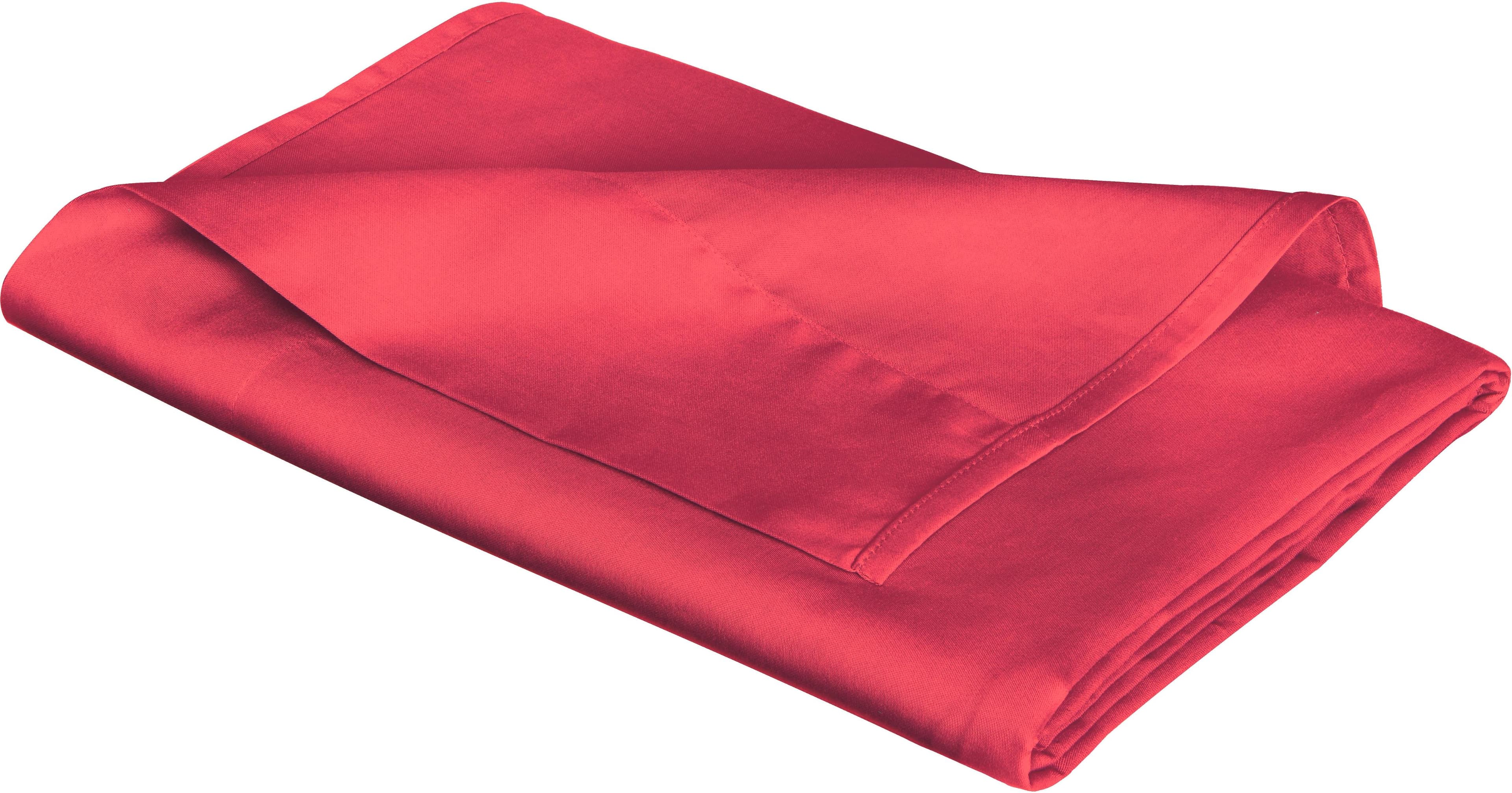 FLEURESSE Betttuch Mako-Satin Kirsch 270x260 cm 100% Baumwolle