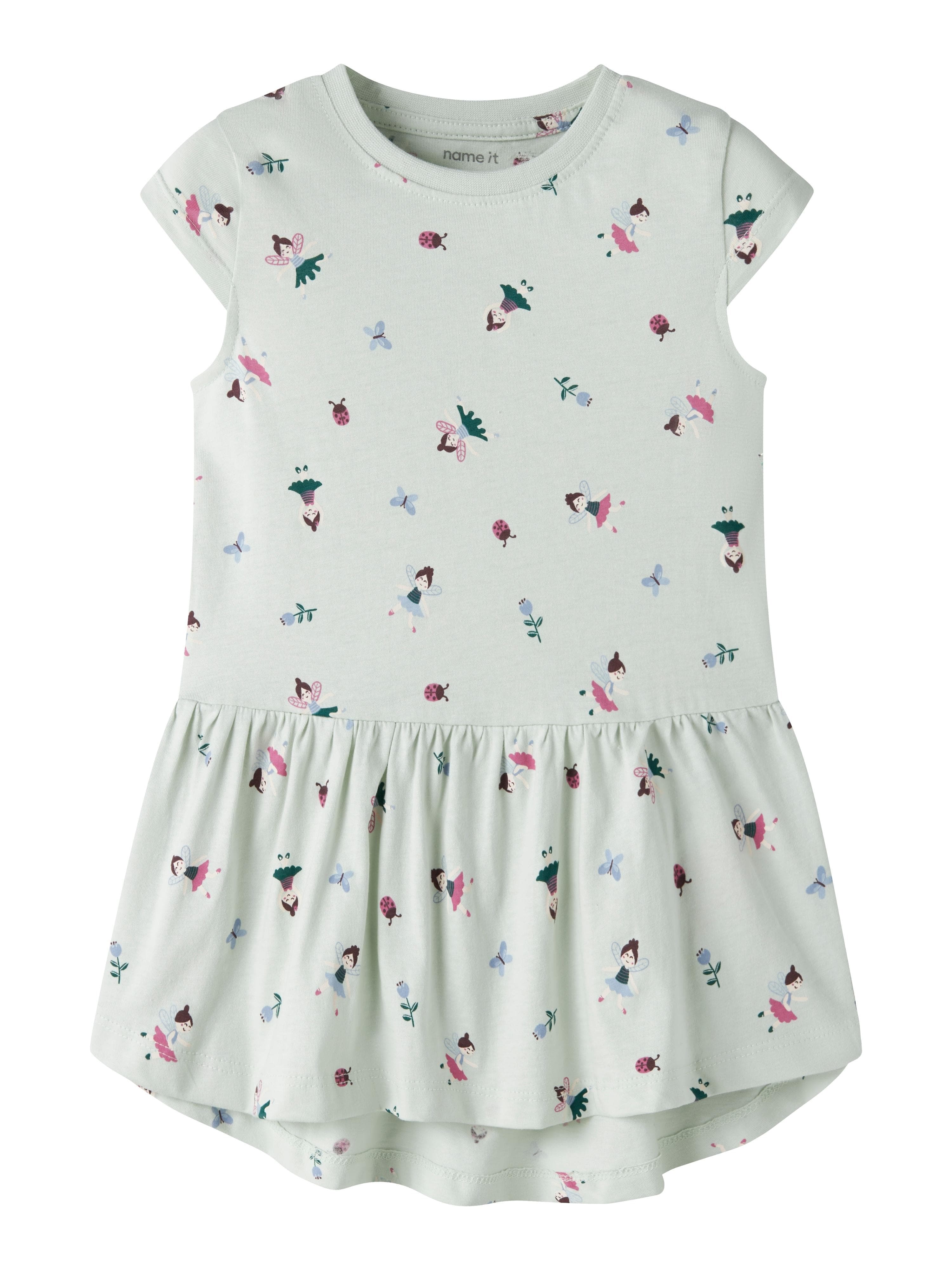 Jerseykleid Name It Mädchen 122 Pale Aqua Baumwolle