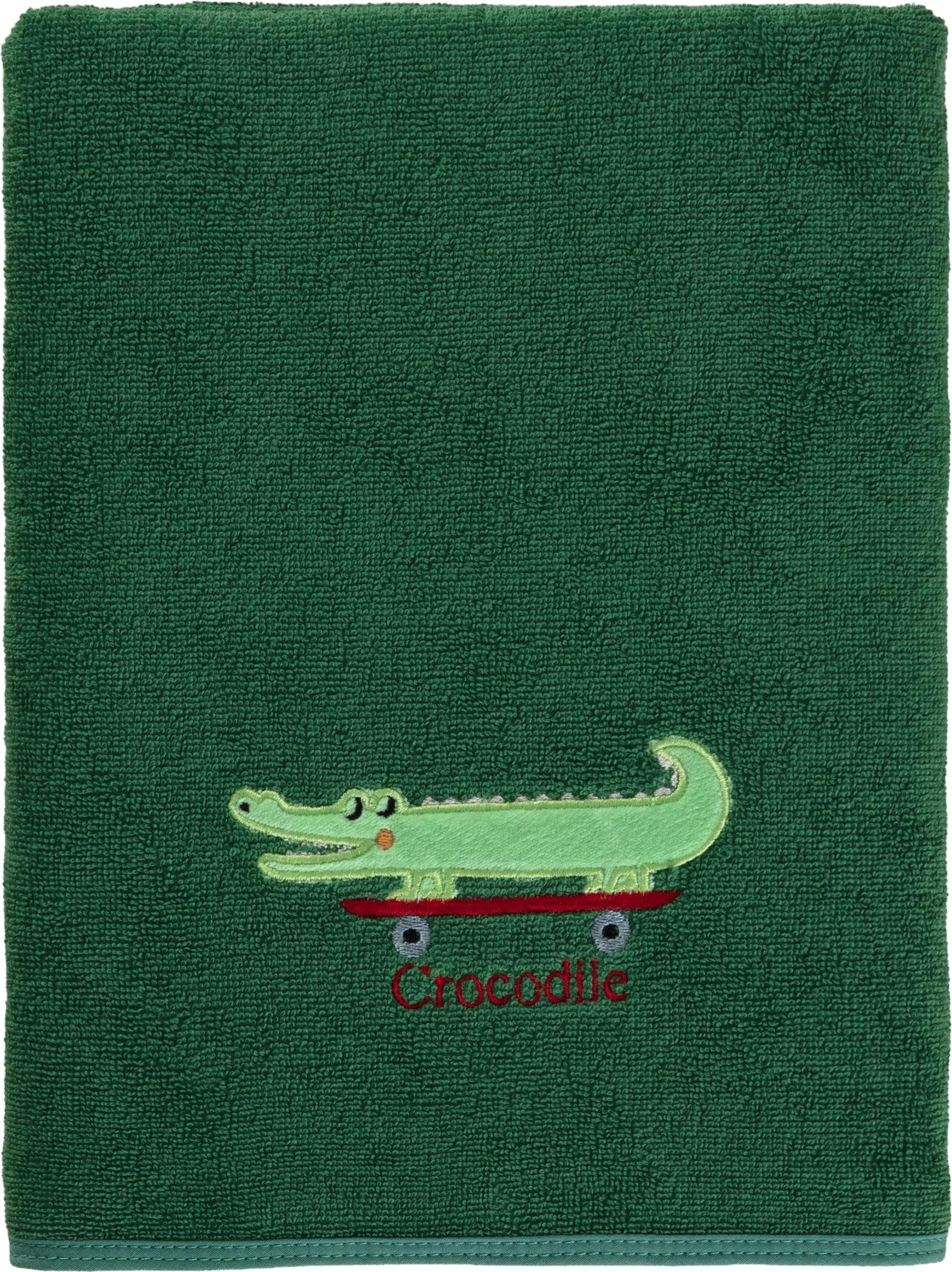 Grünes Frottier-Handtuch