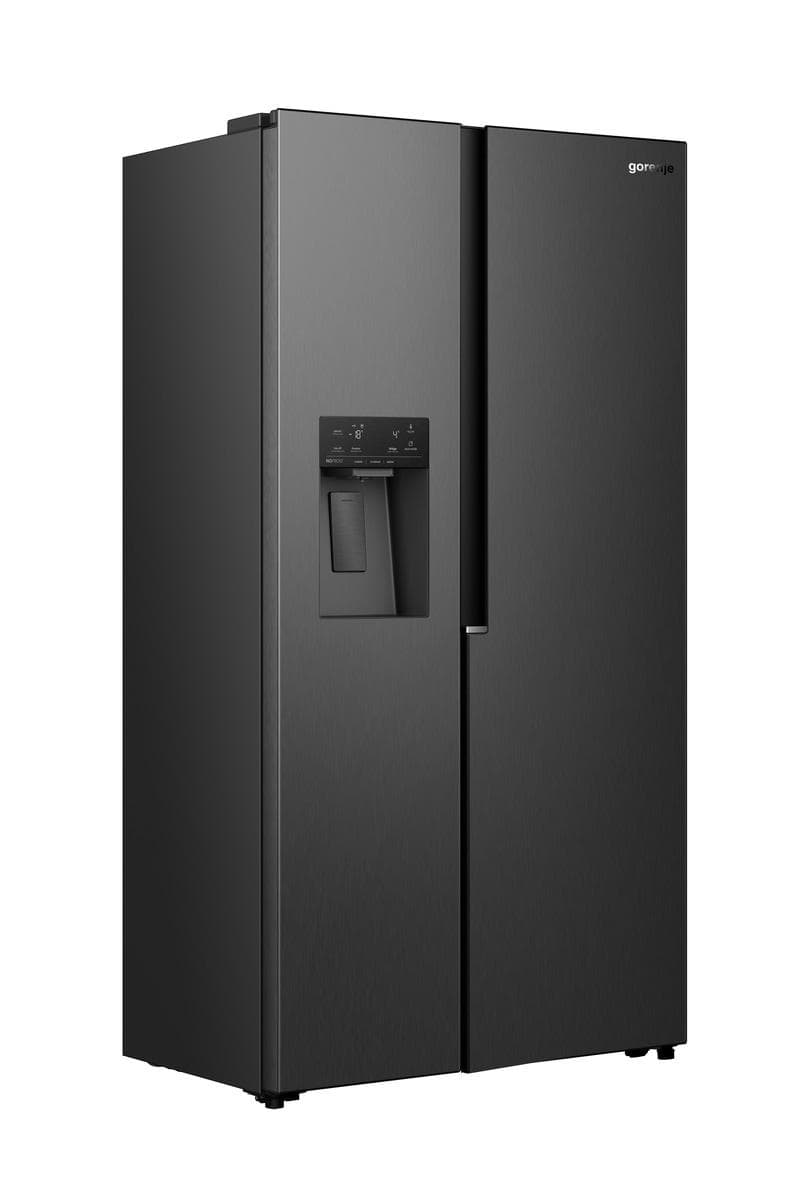 GORENJE Side-by-Side Kühlschrank Schwarz Inox