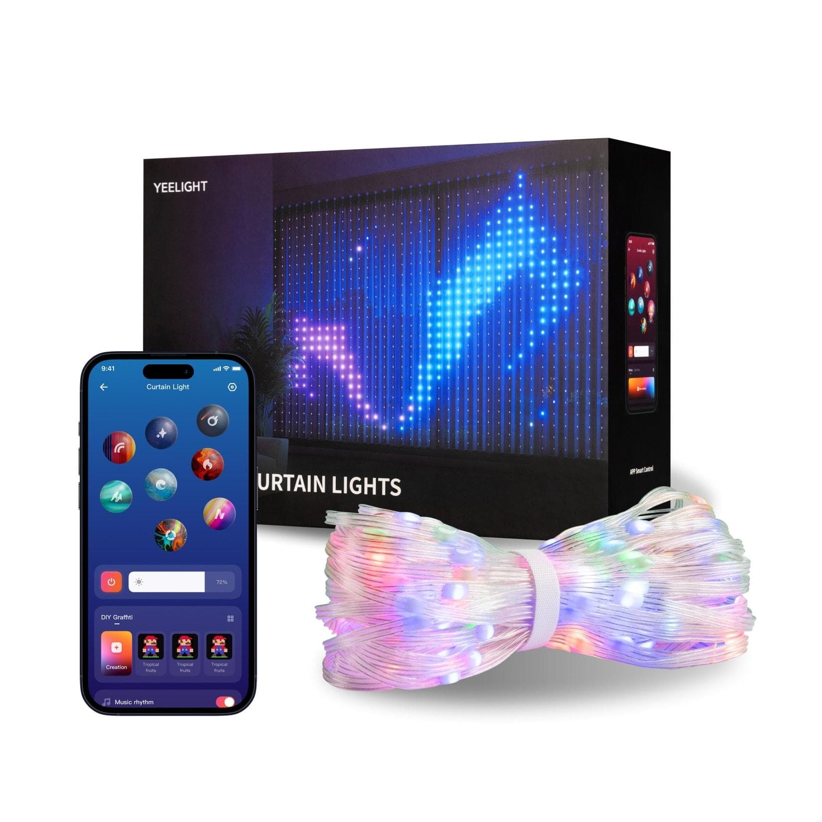 Yeelight Curtain Light Vorhangleuchte Bluetooth RGBIC