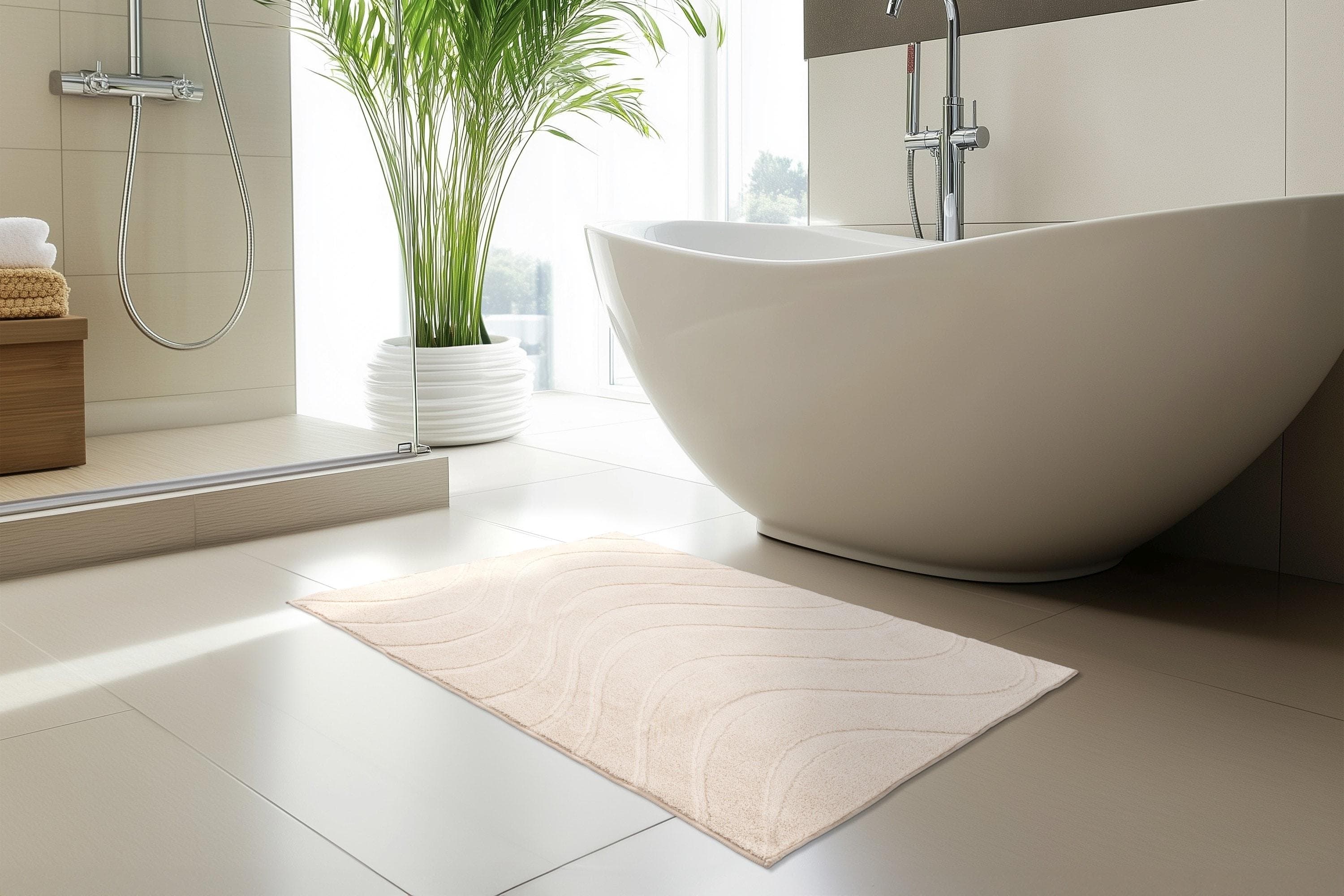 KAYOOM Badematte Ocean Touch 425 Beige Kurzflor