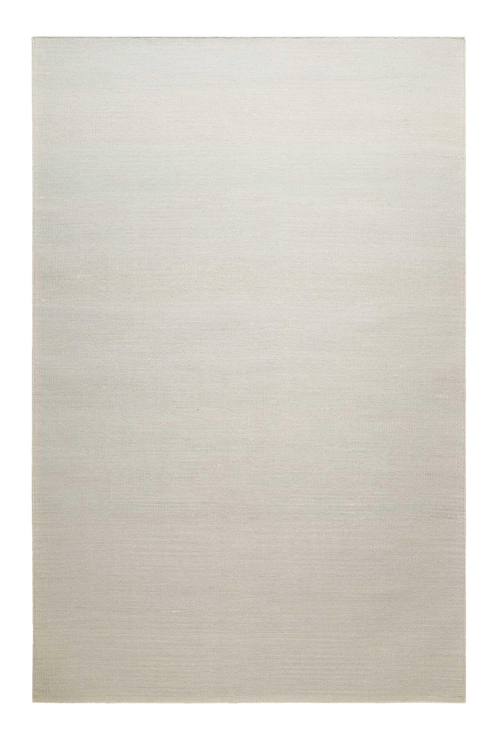 Silberner Baumwollteppich, modern und uni