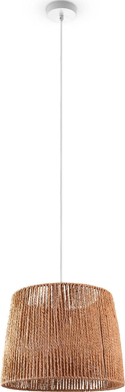 Paco Home Rattan Boho Pendelleuchte Hugo Amadeo für Wohn- und Esszimmer