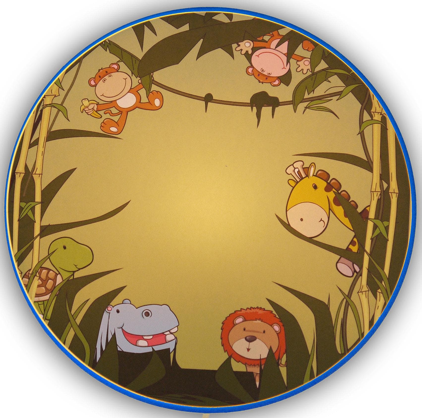 NIERMANN Wandleuchte Wilde Tiere bunt Kinderlampe