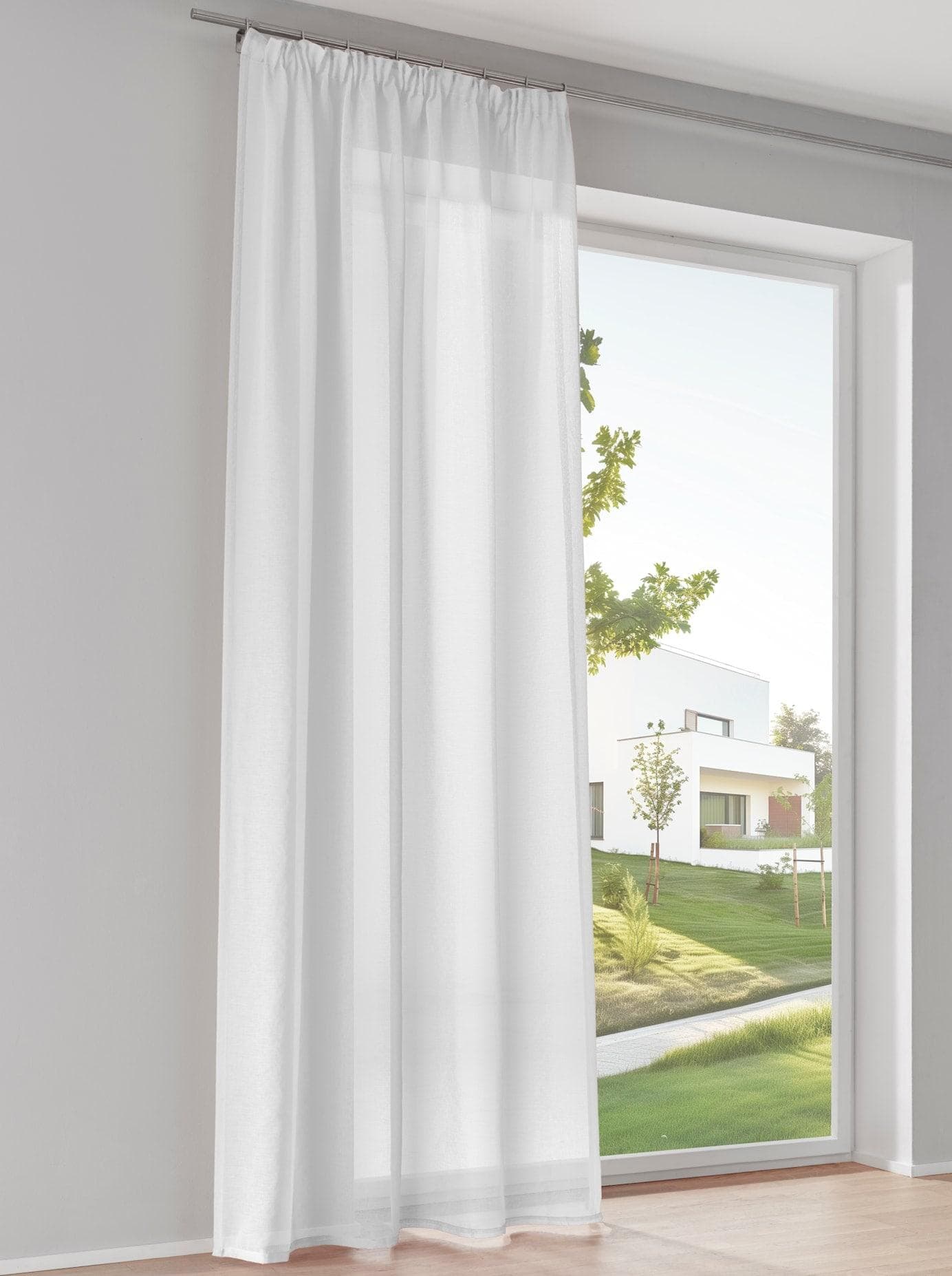 HEINE HOME Gardine Weiß Polyester