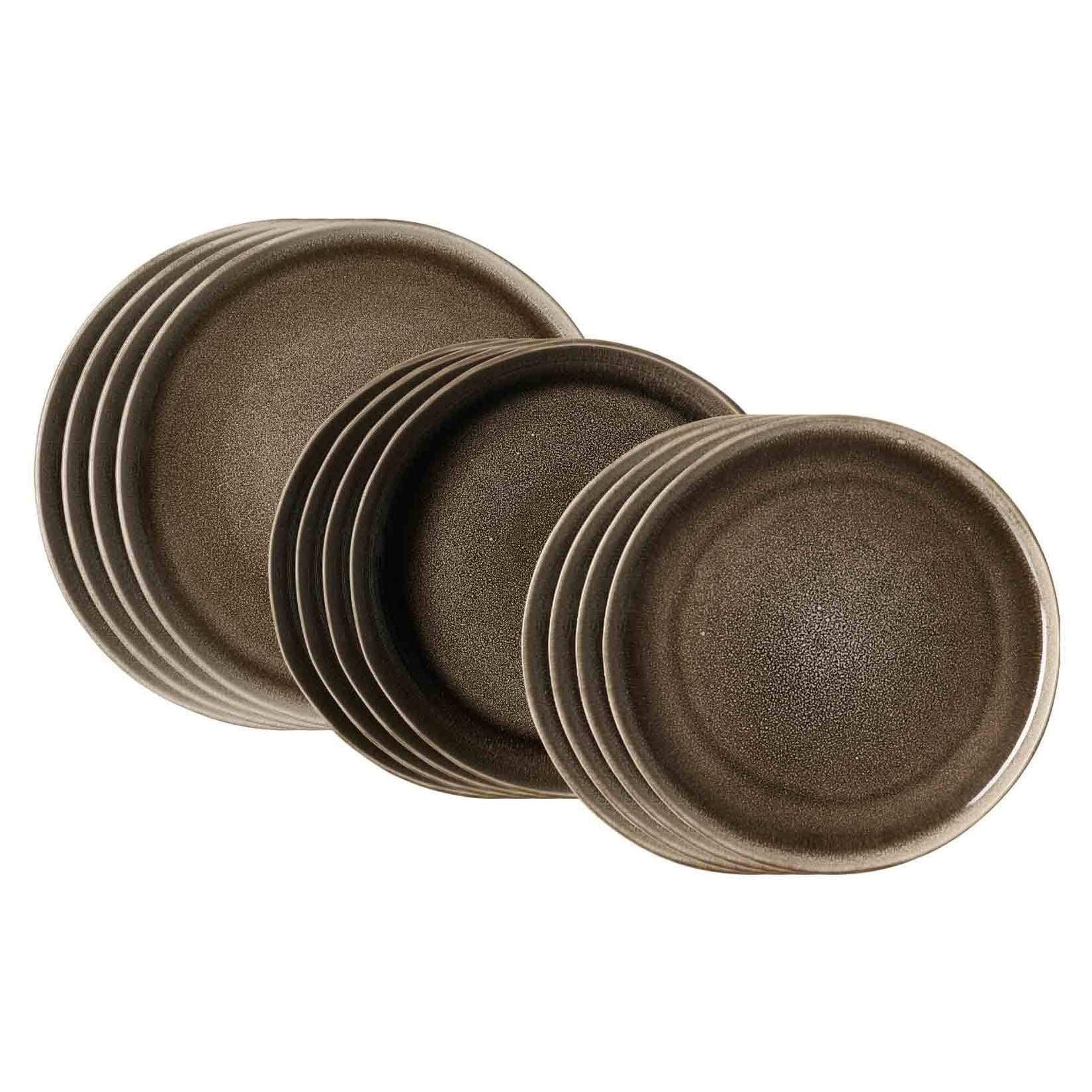 Ritzenhoff & Breker Teller-Set Eda 12er Set Schwarz