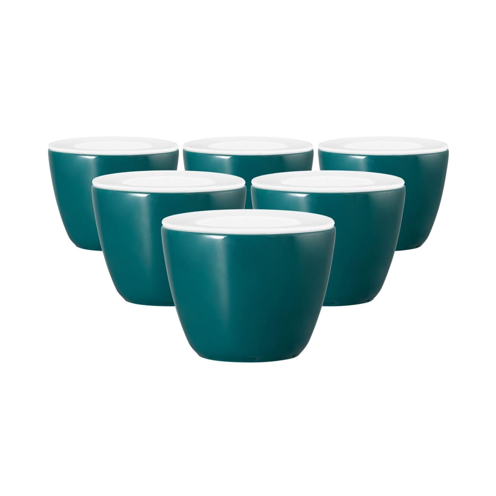 Seltmann Weiden Eierbecher Set 6-tlg. Petrol Porzellan