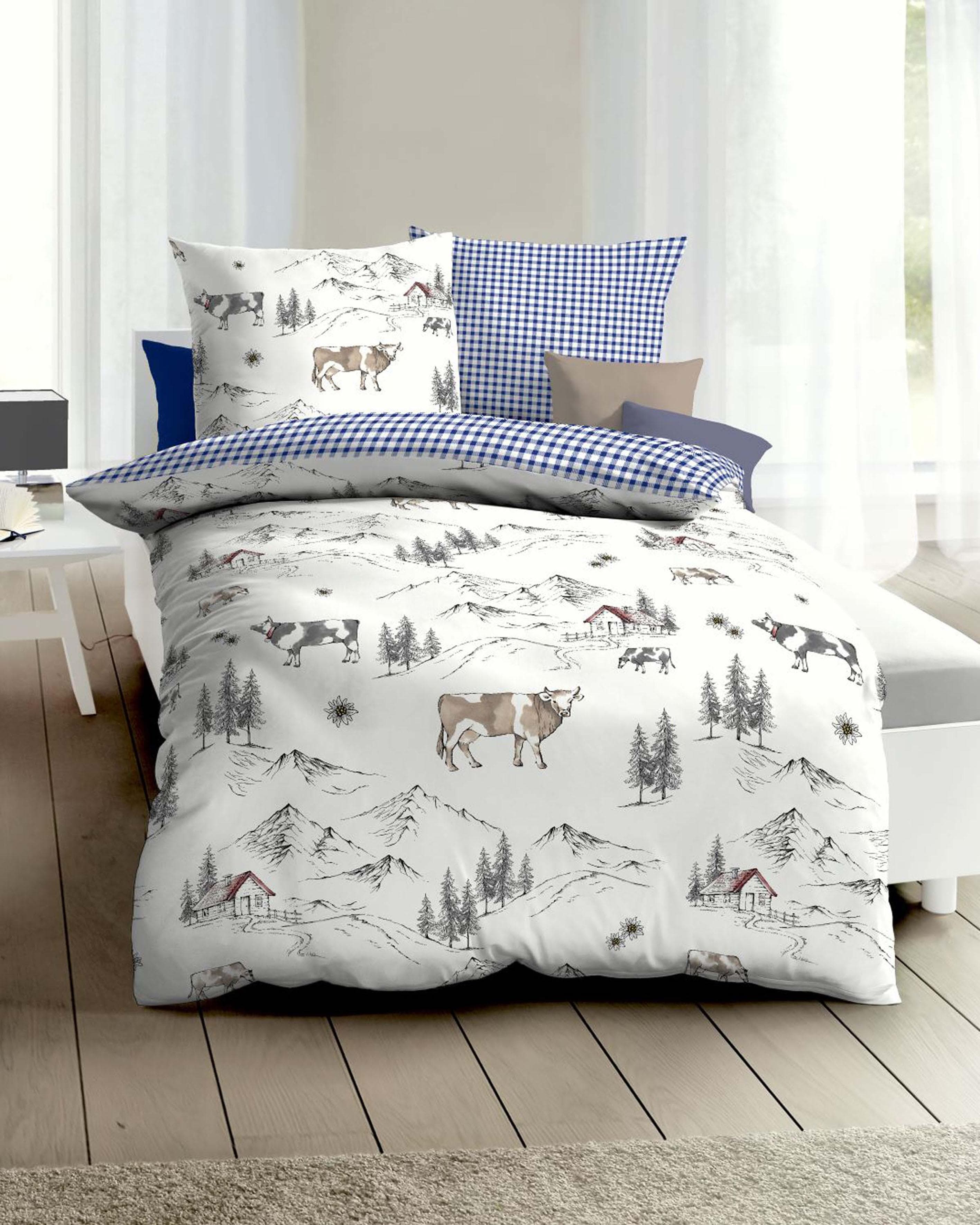 Kaeppel Wendebettwäsche Allgäu Feinbiber 2 teilig