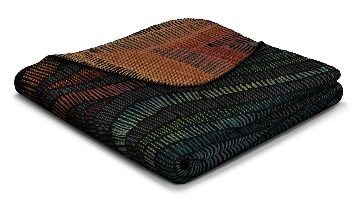 Wohndecke BIEDERLACK Vivid Waves Schwarz