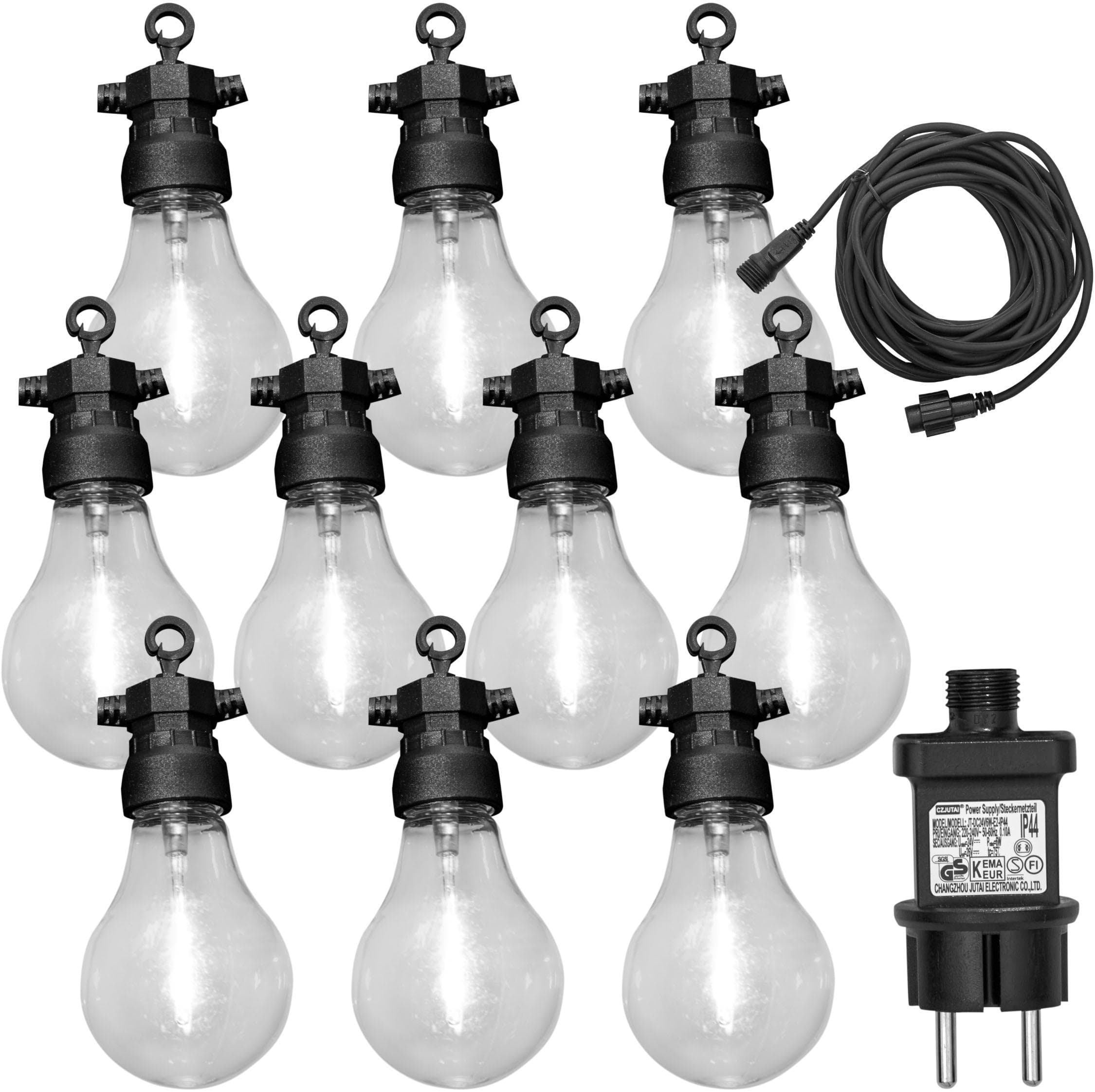 LUXFORM Lichterkette Tahiti 10x warmweiße LED