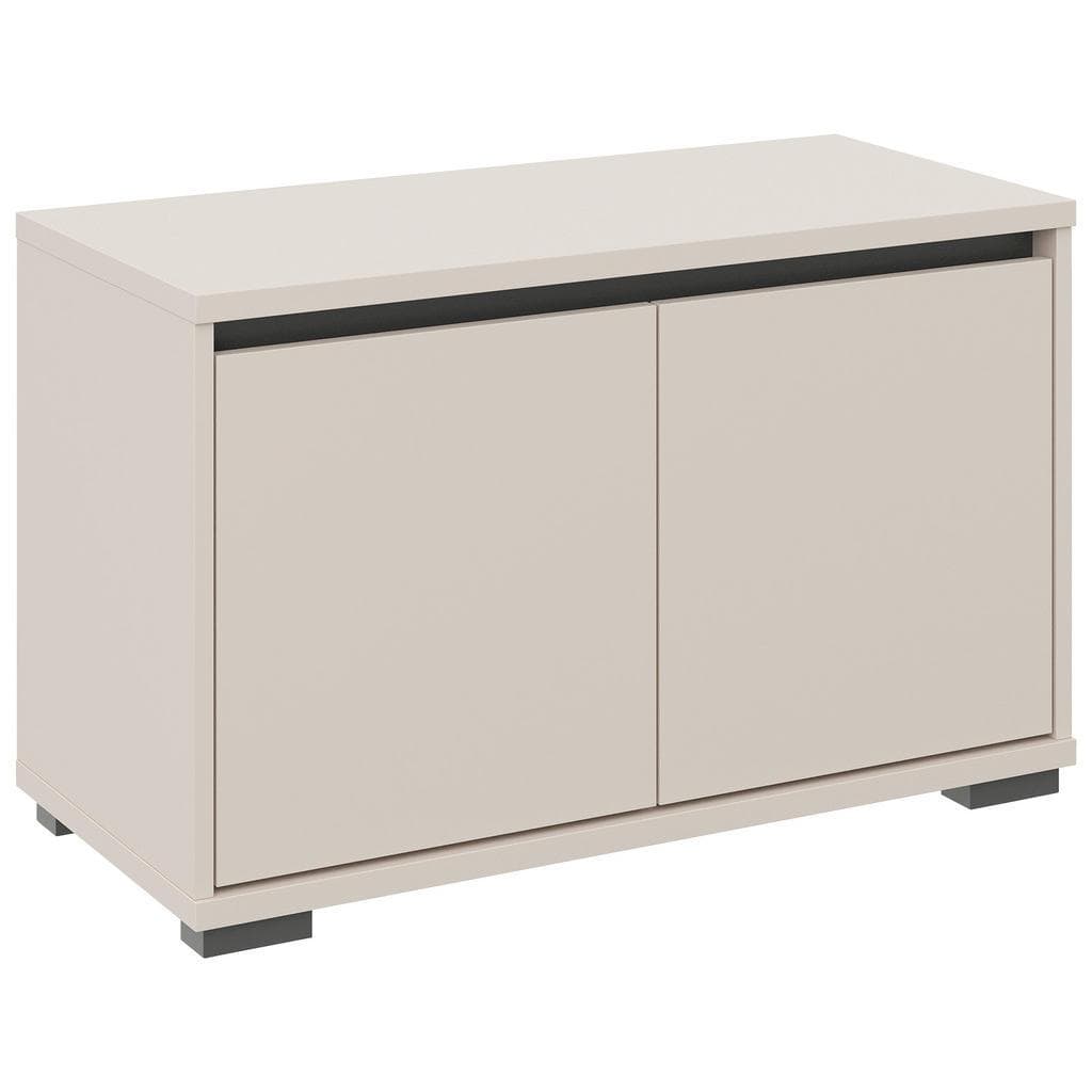 Xora Garderobenbank Anthrazit Kaschmir Kunststoff 1-Sitzer