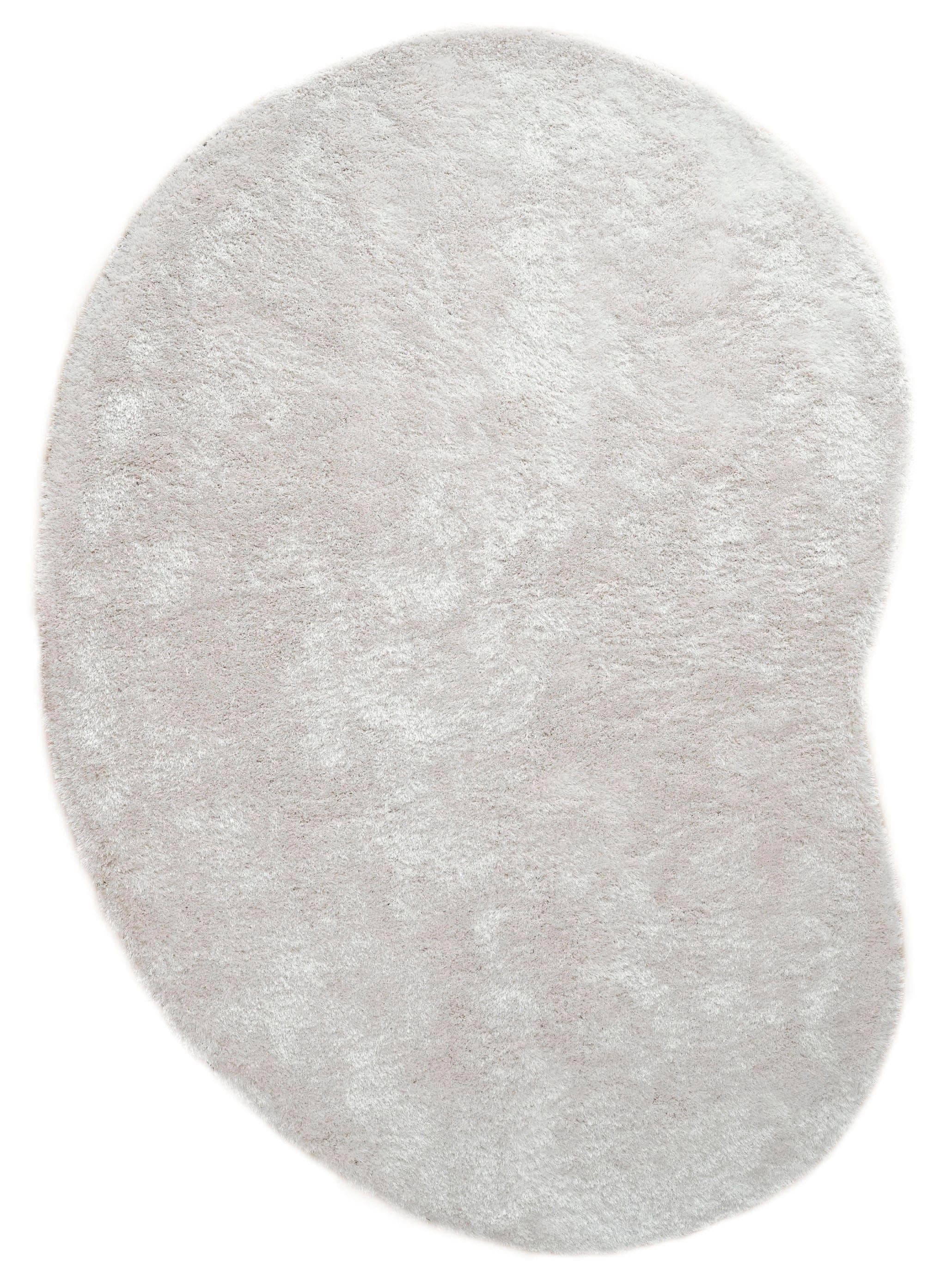 Bruno Banani Hochflor-Teppich Dana Bean Shape Weiß U-förmig