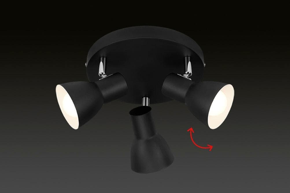 BRILONER LED Deckenspot CUP 3-flammig weiß retro