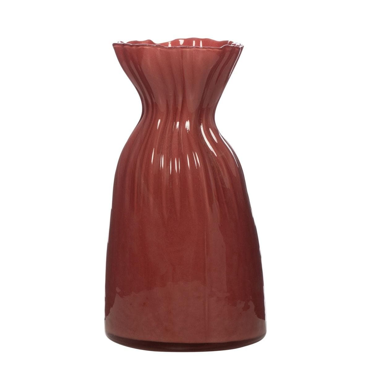 Vase ELLEN Rot Glas