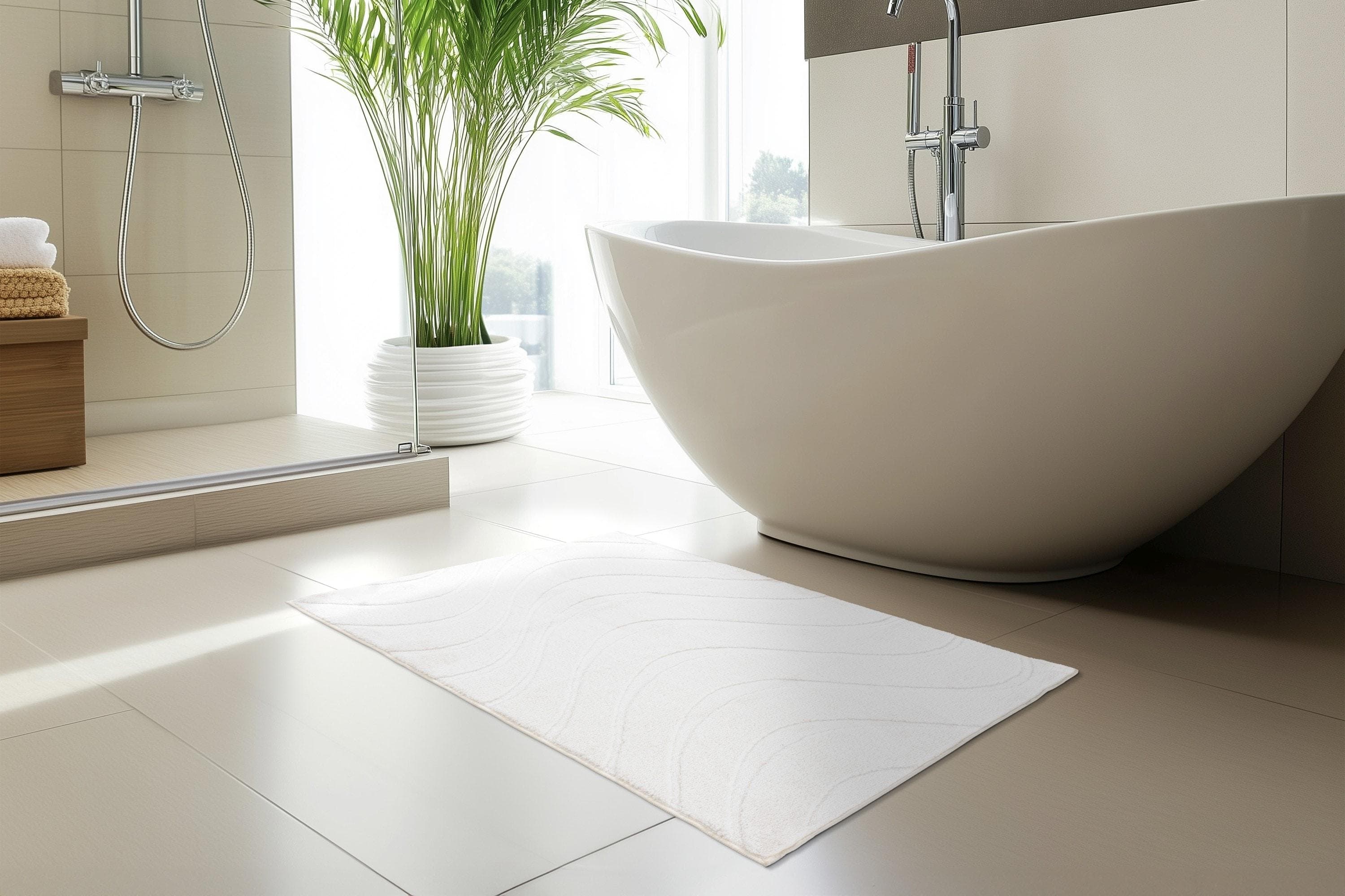 Badematte Ocean Touch 425 Weiß Polyester