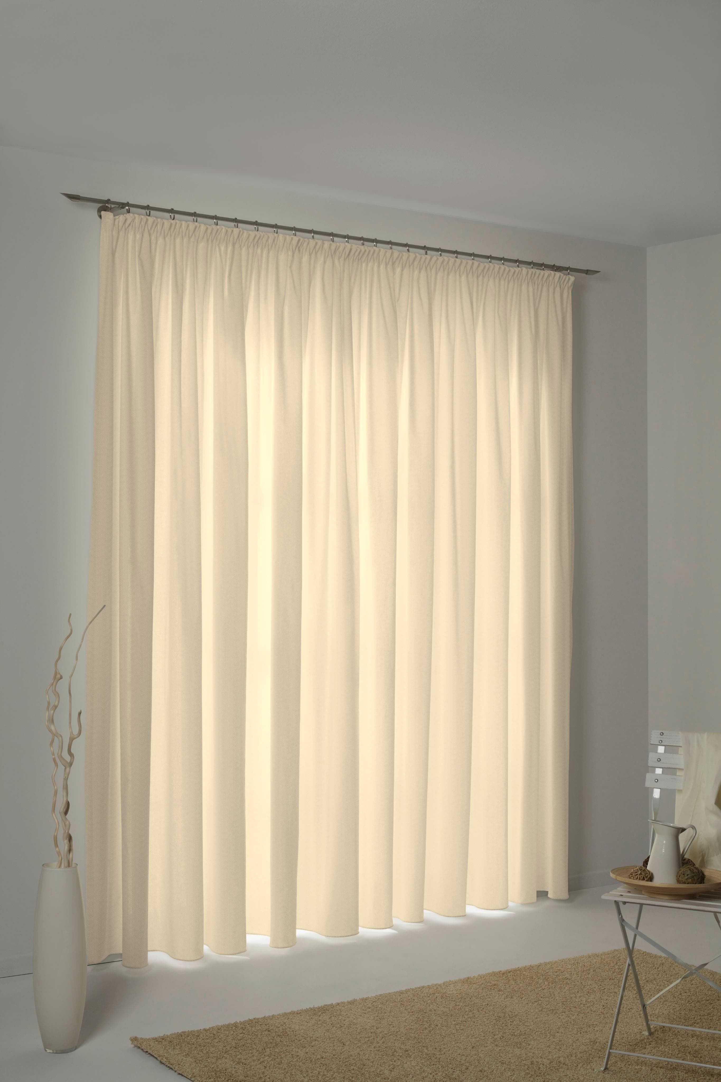 WIRTH Vorhang SUNBONE Gr. 2 Beige Polyester Gardine