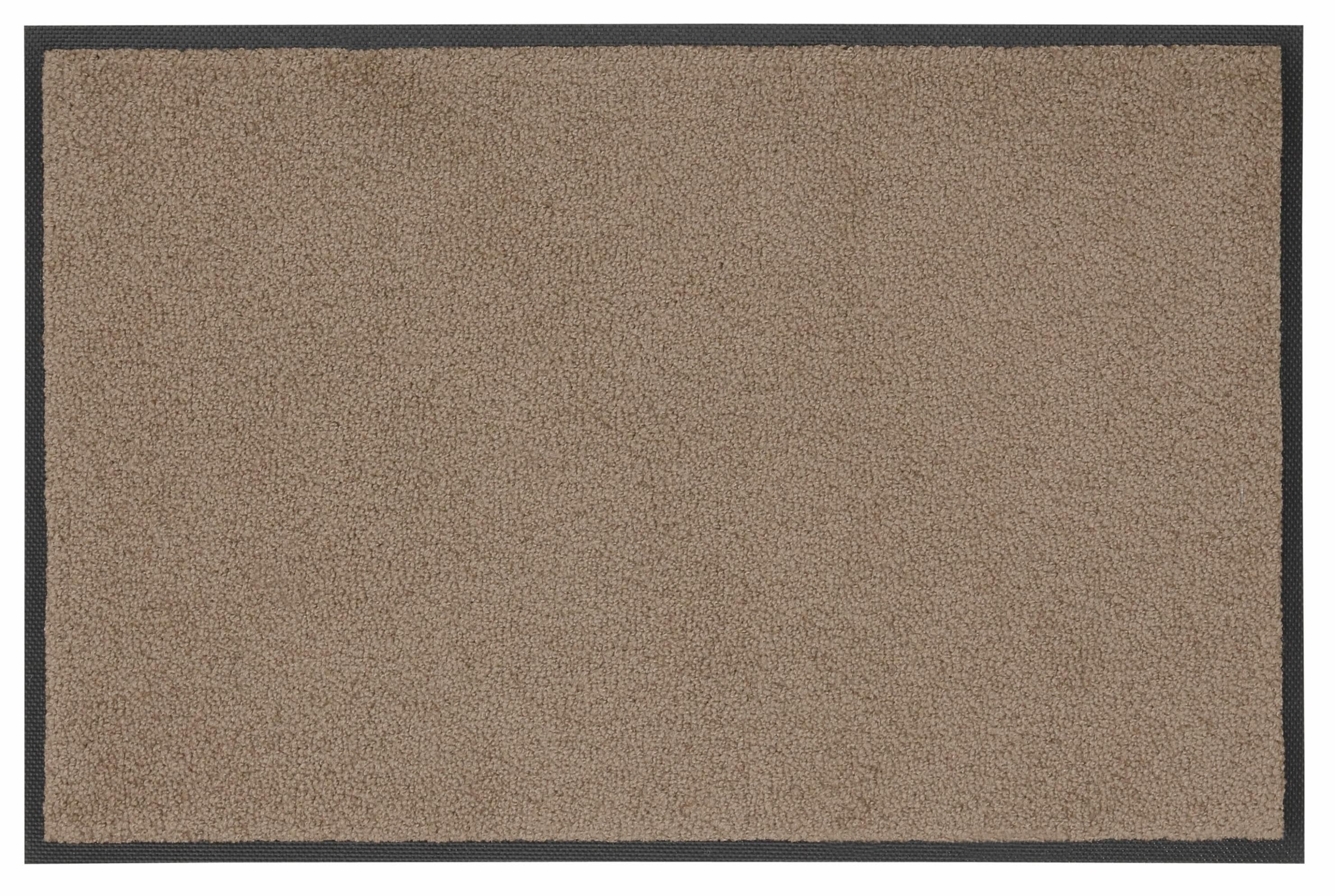 Fußmatte "Original Uni, Schmutzfangteppich" Dunkelbeige Kunstfaser