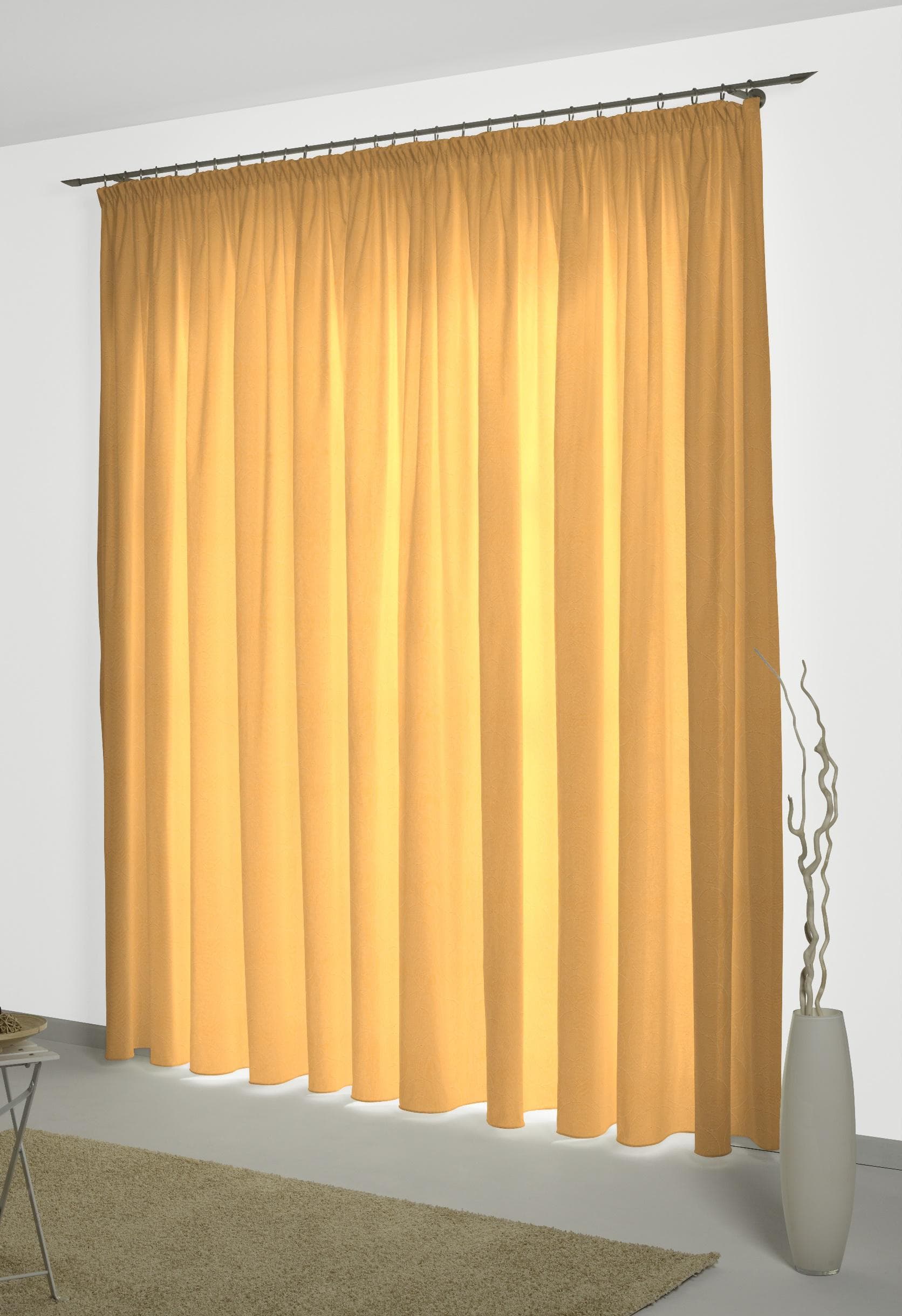 WIRTH Vorhang NEUFAHRN Jacquard Polyacryl Polyester Orange