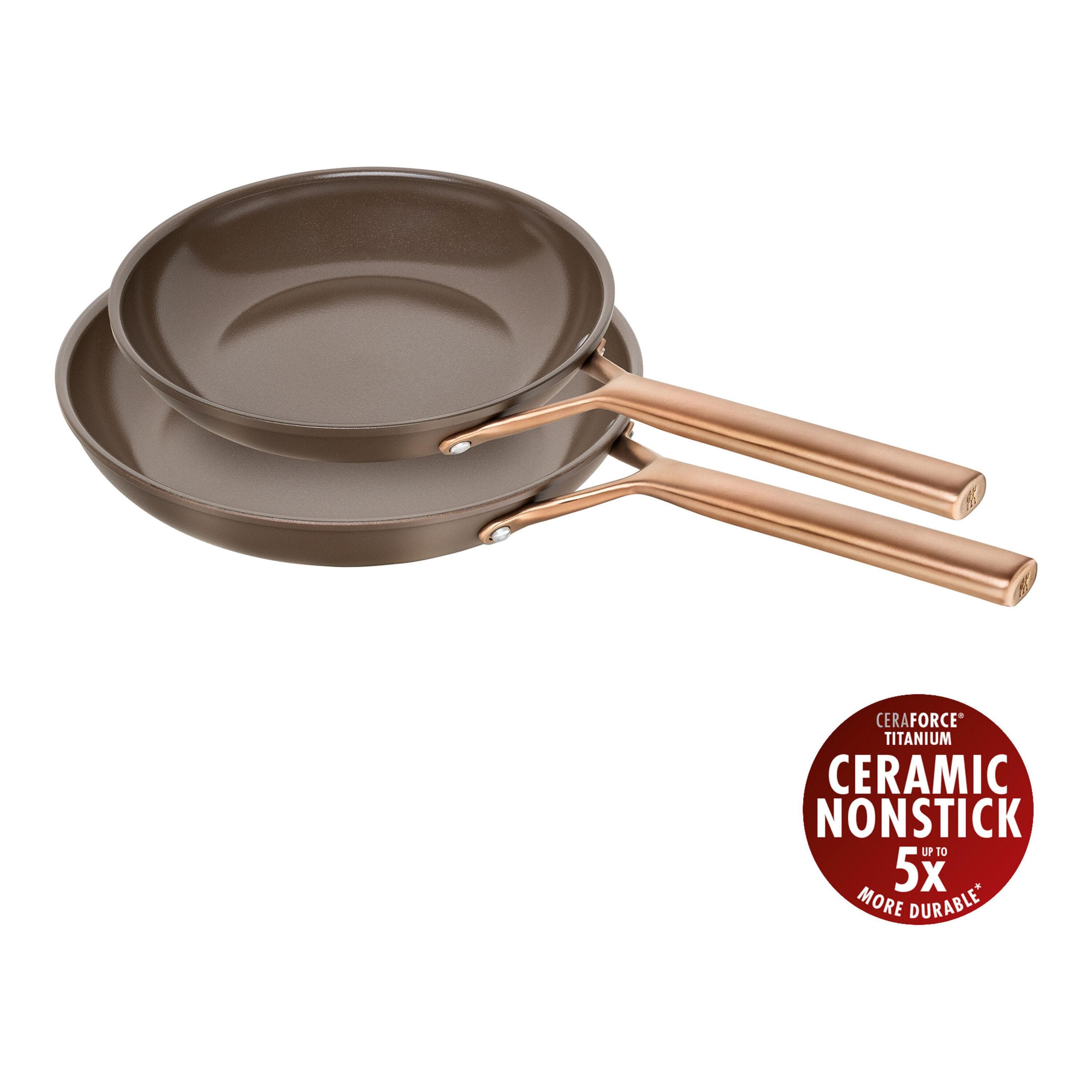 ZWILLING Milano Bratpfannenset 2-tlg. Aluminium Braun CERAFORCE TITANIUM