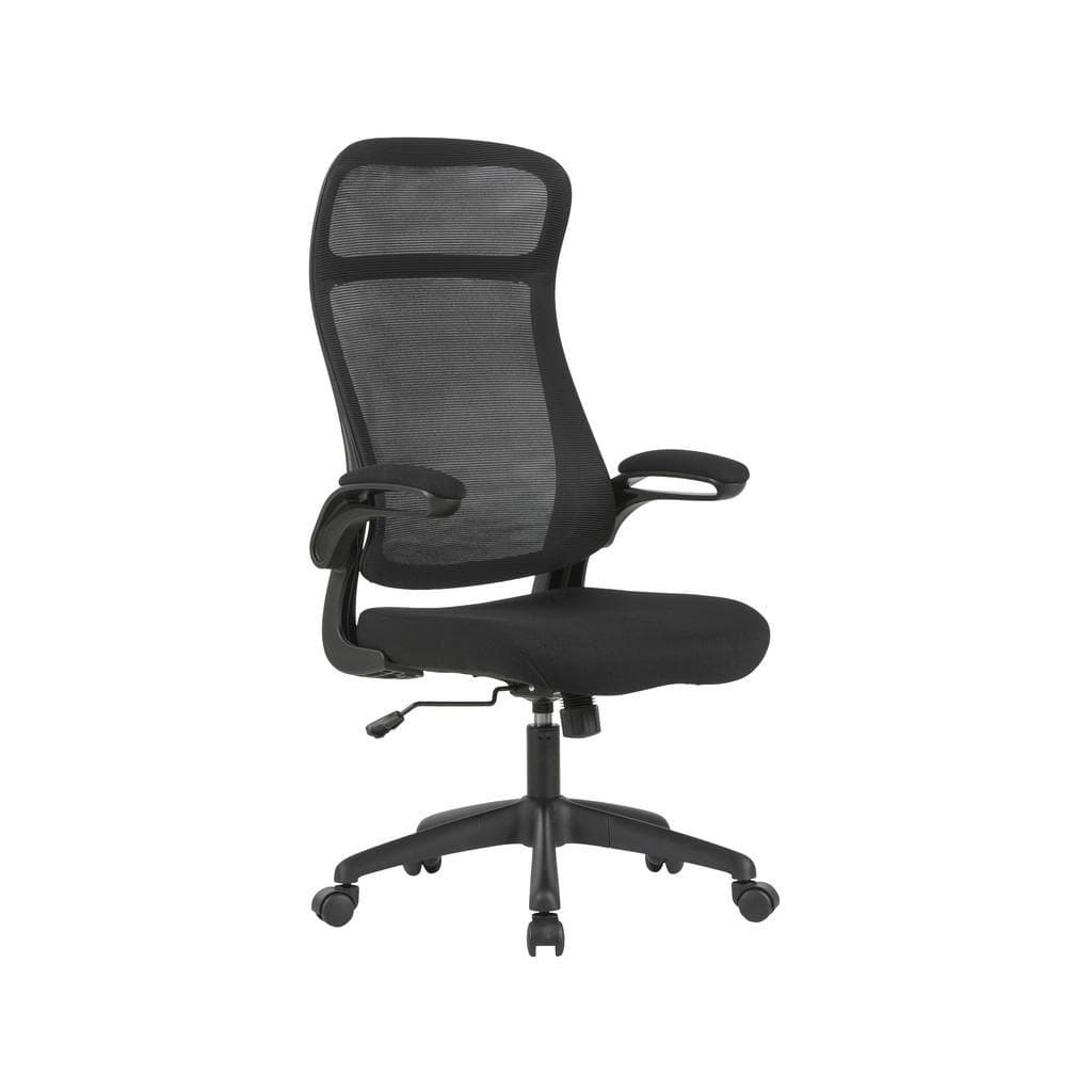 Carryhome Drehstuhl Schwarz Kunststoff Textil