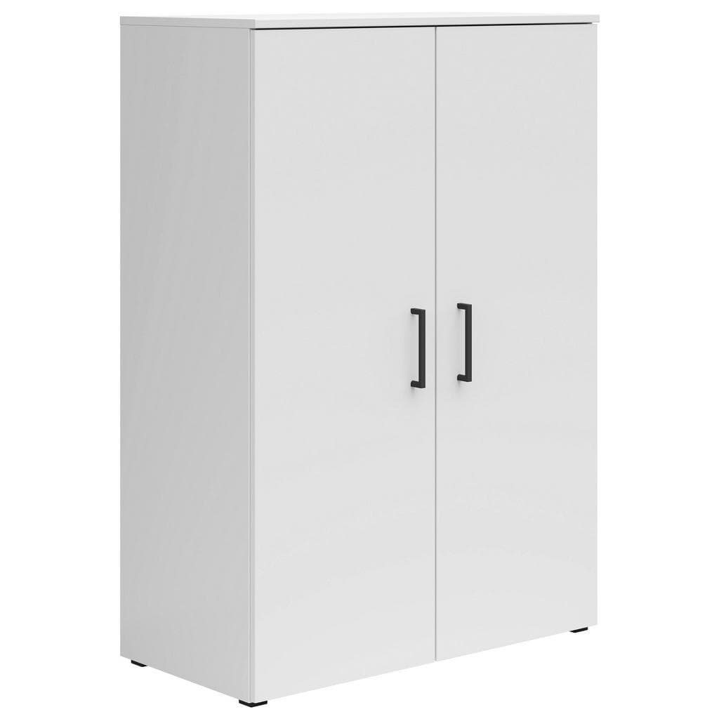Carryhome Kommode Weiß Kunststoff 3 Fächer
