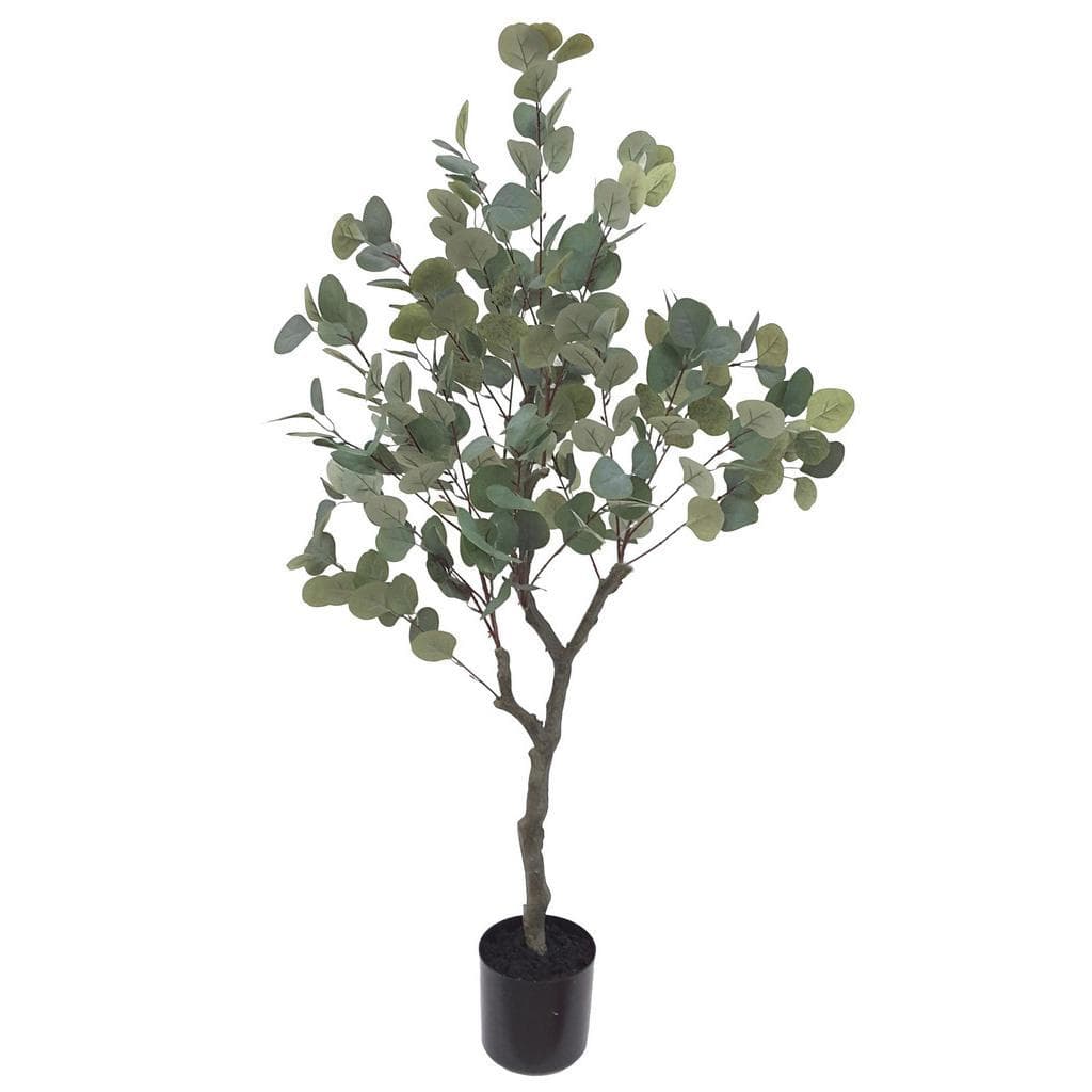 Ambia Home Kunstpflanze Grau Grün 122 cm mit Topf