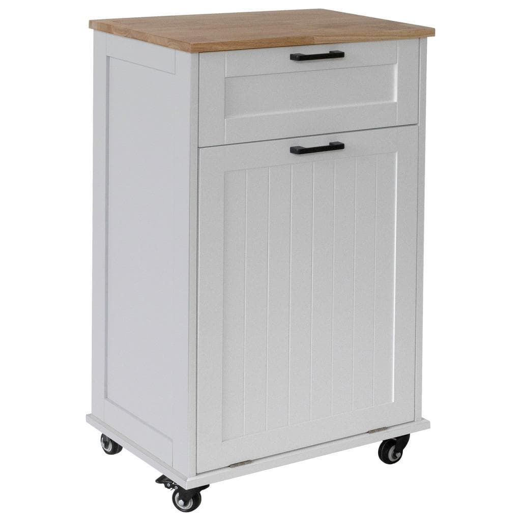 Mid.you Servierwagen Kitchen trolley Weiß Metall