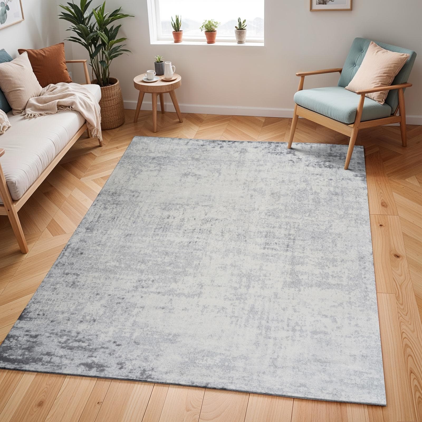 Livabliss Teppich UTRECHT Marmor-Optik Kurzflor Wohnzimmerteppich