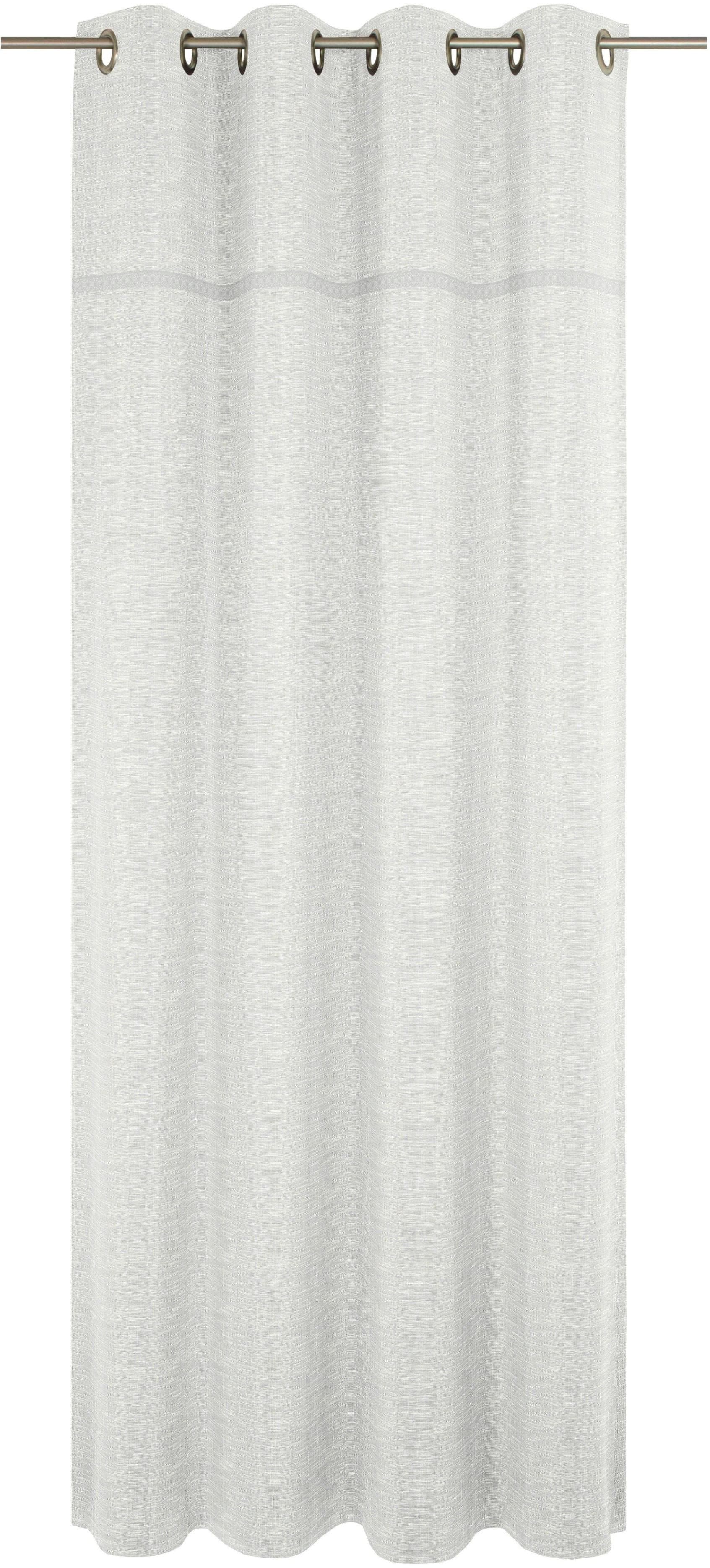Vorhang WIRTH Wiessee Weiß Jacquard Landhaus Gardine