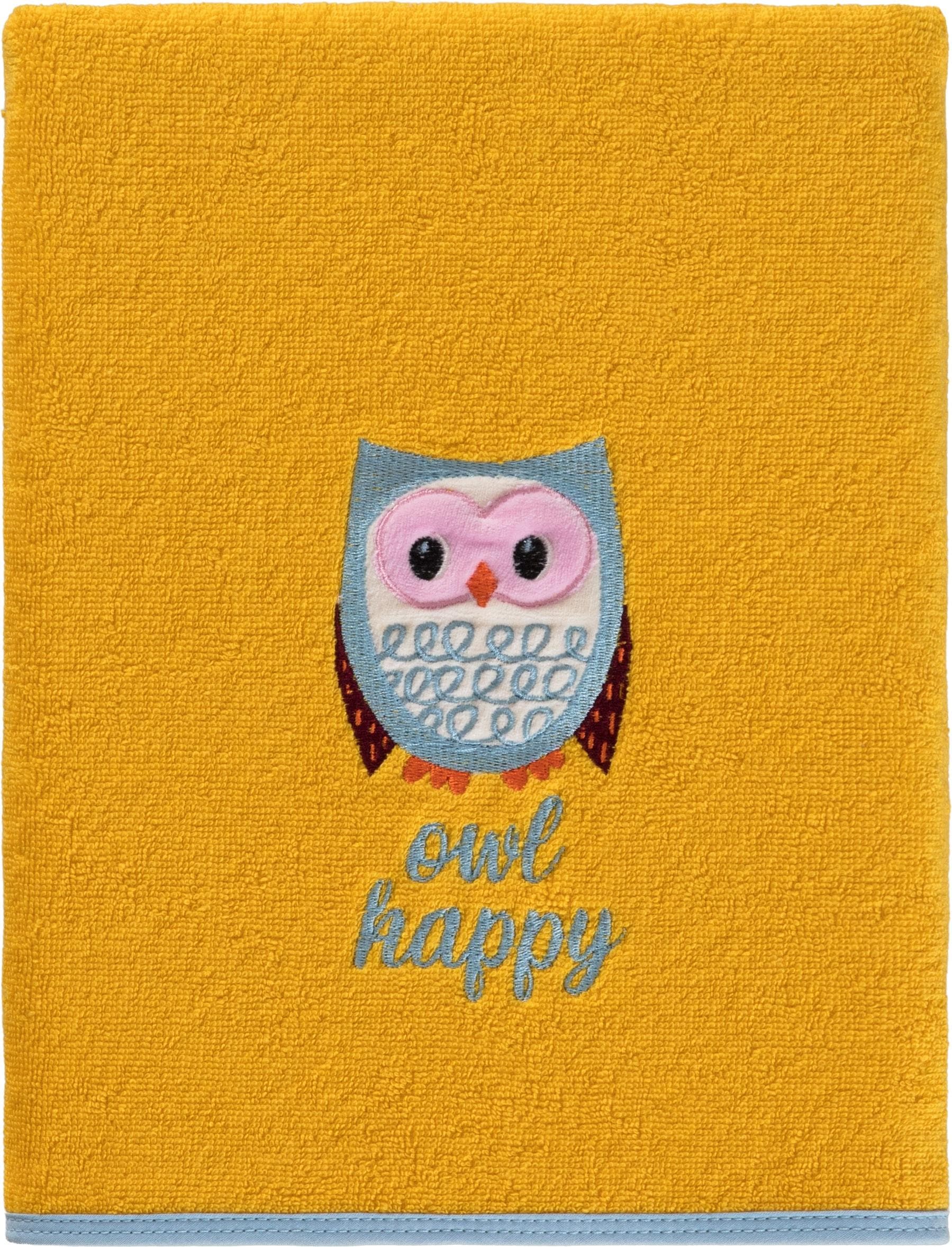 Egeria Duschtuch Owl Gelb Baumwolle