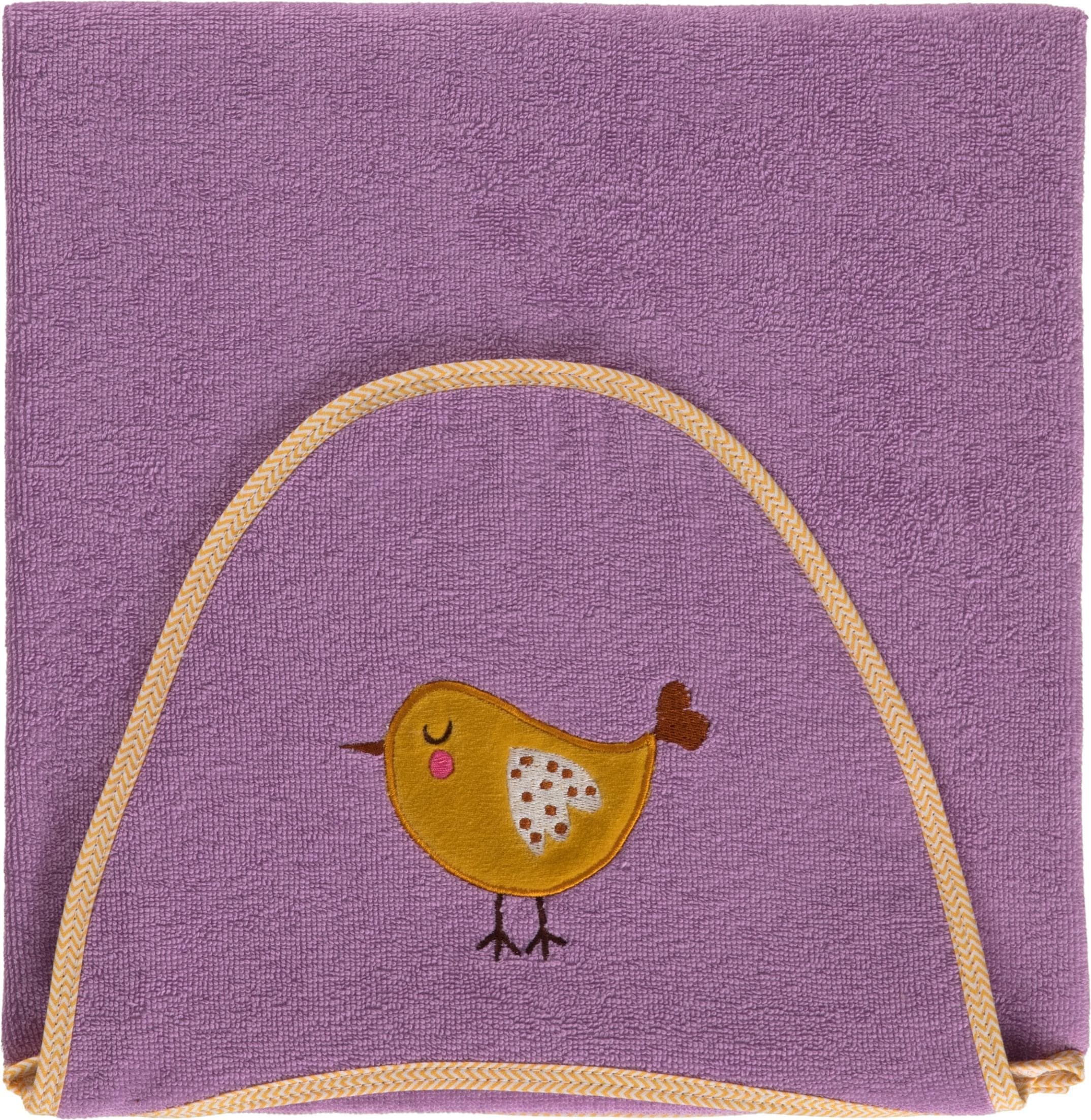 Kapuzenhandtuch Egeria Be Happy Lila Baumwolle