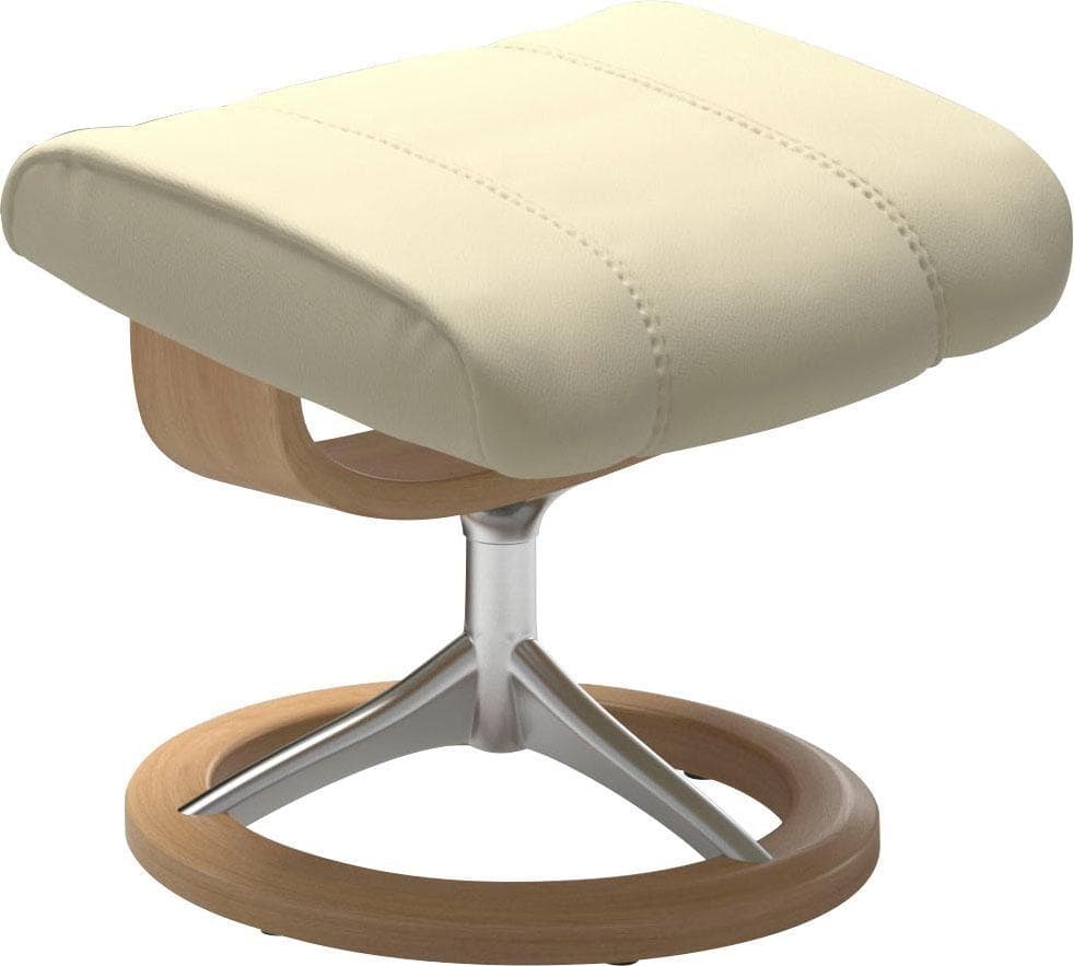 Stressless Fußhocker Consul Leder Beige Eiche