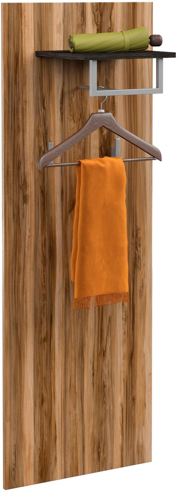 OTTO HOME Garderobenpaneel Larona Braun mit Haken und Ablage
