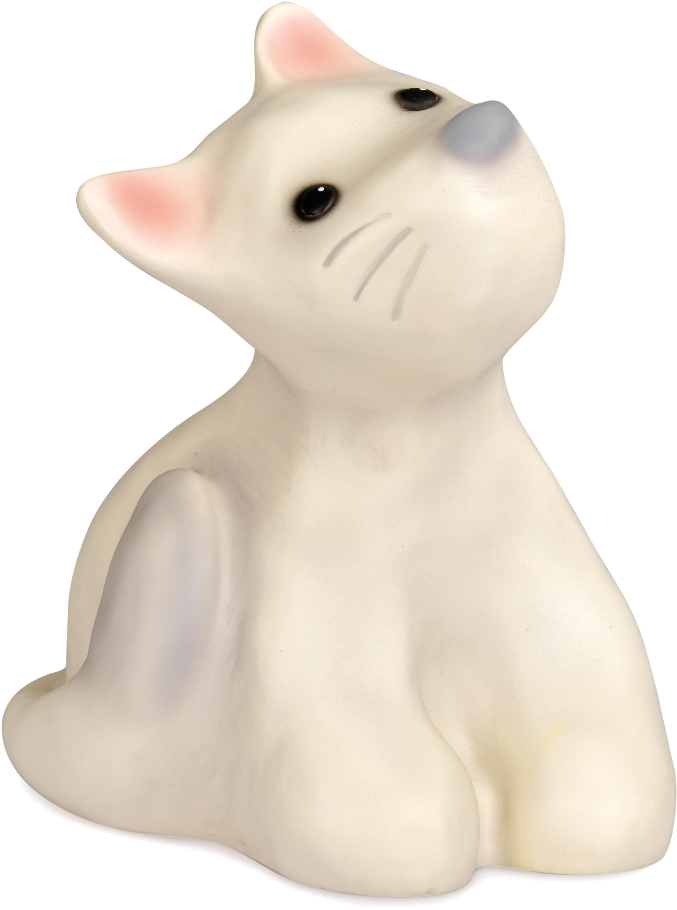 NIERMANN LED Dekofigur Katze Felix Kinderlampe bunt