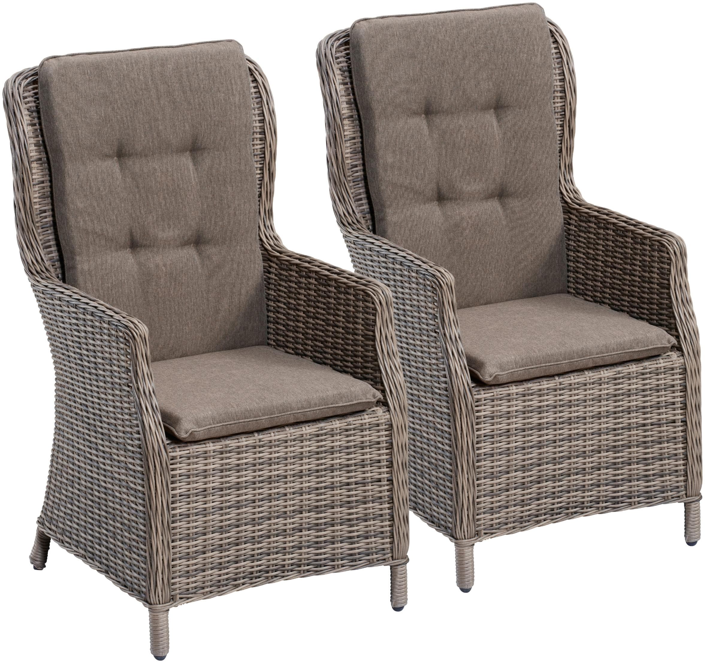 Gartenstuhl MERXX Riviera Beige Polyrattan