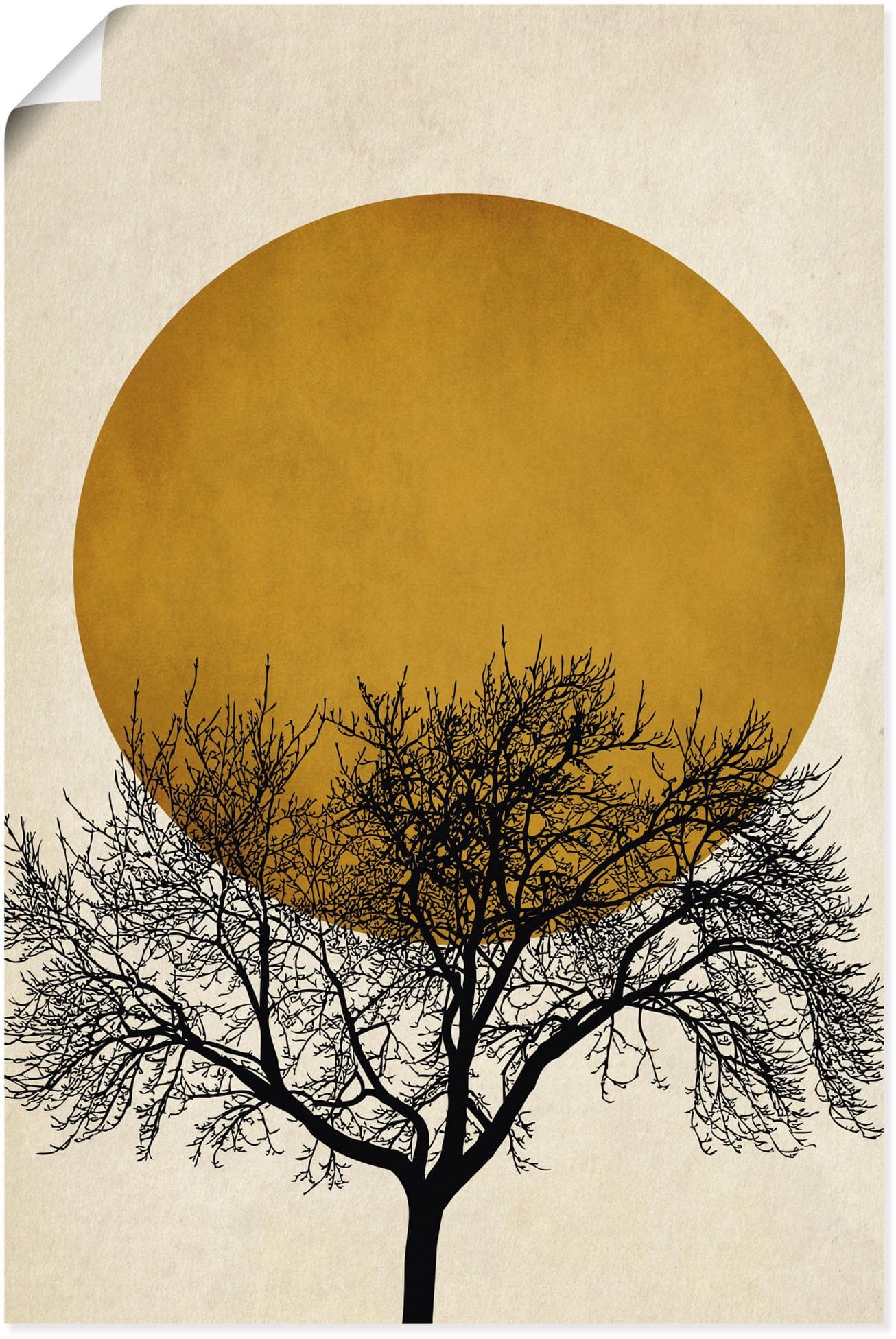 Poster ARTLAND Wintermorgen Naturfarben