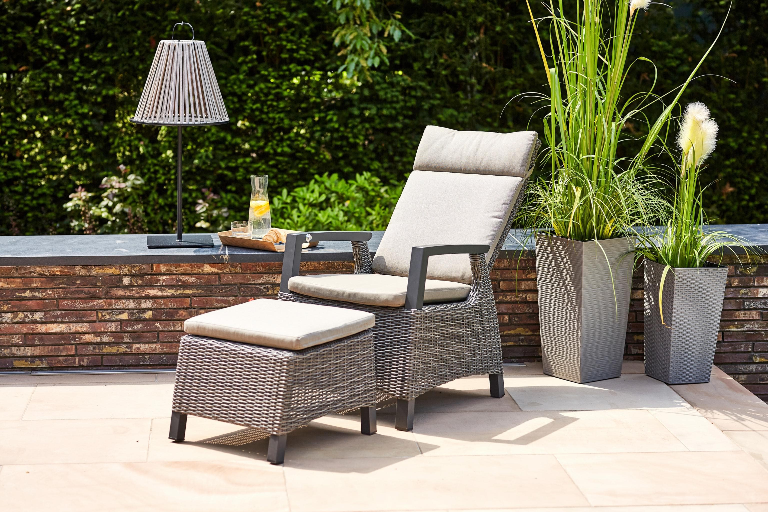 Balkonset SIENA GARDEN Corido Grau Aluminium