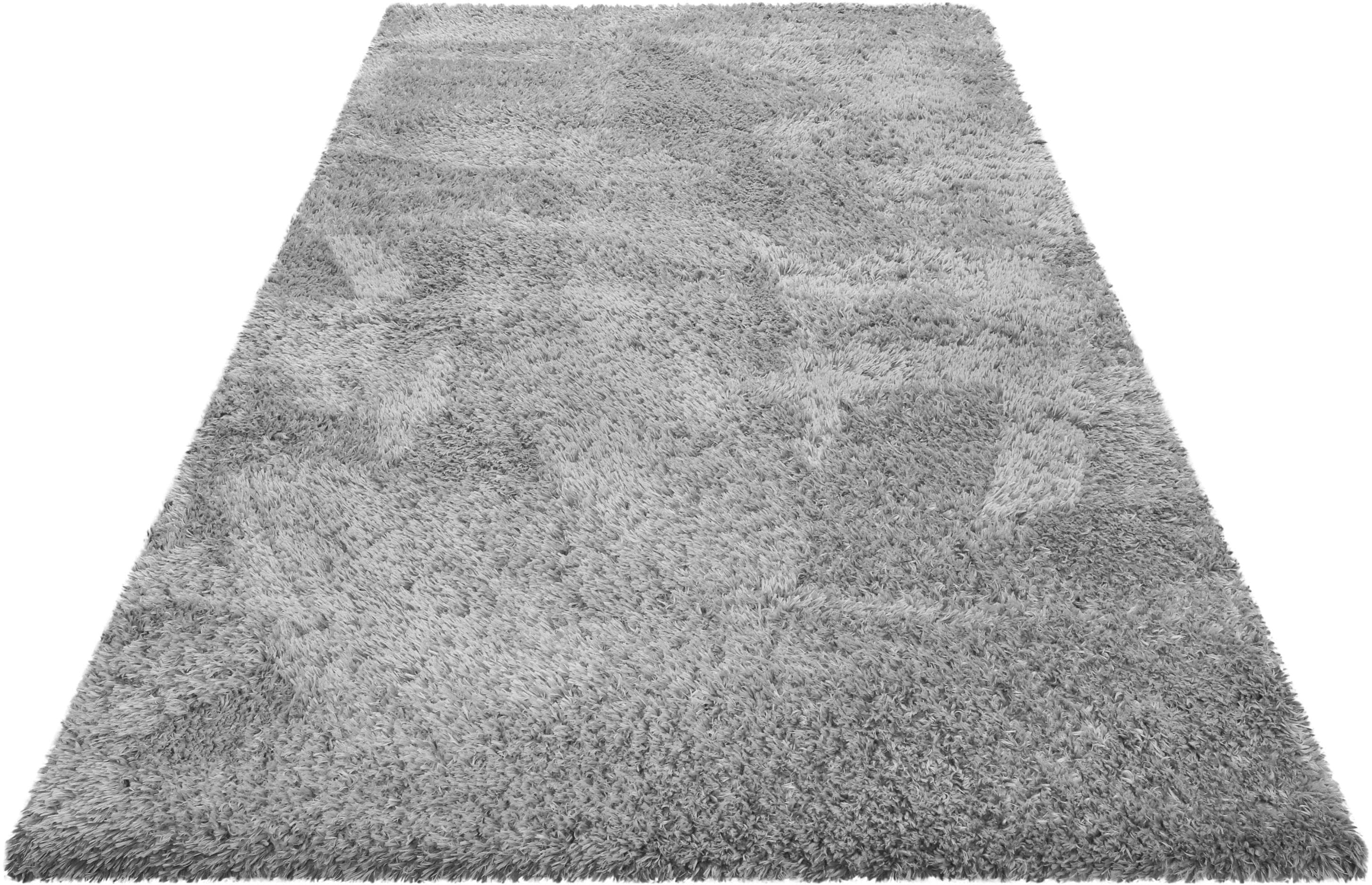 Esprit Hochflor-Teppich YOGI Silber Wohnzimmer Schlafzimmer