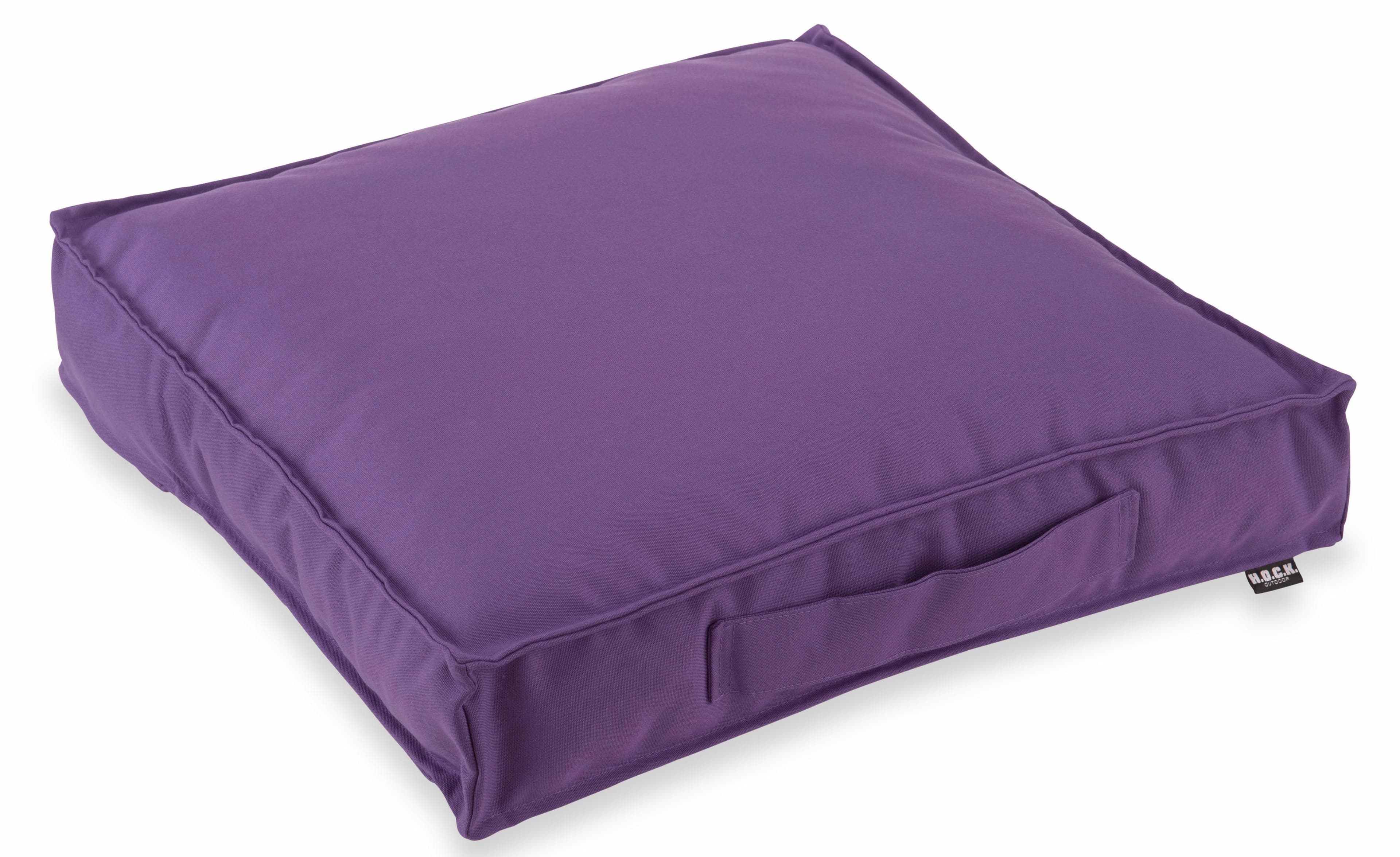 H.O.C.K. Sitzkissen Classic Uni Lila 50x50 cm Polyacryl